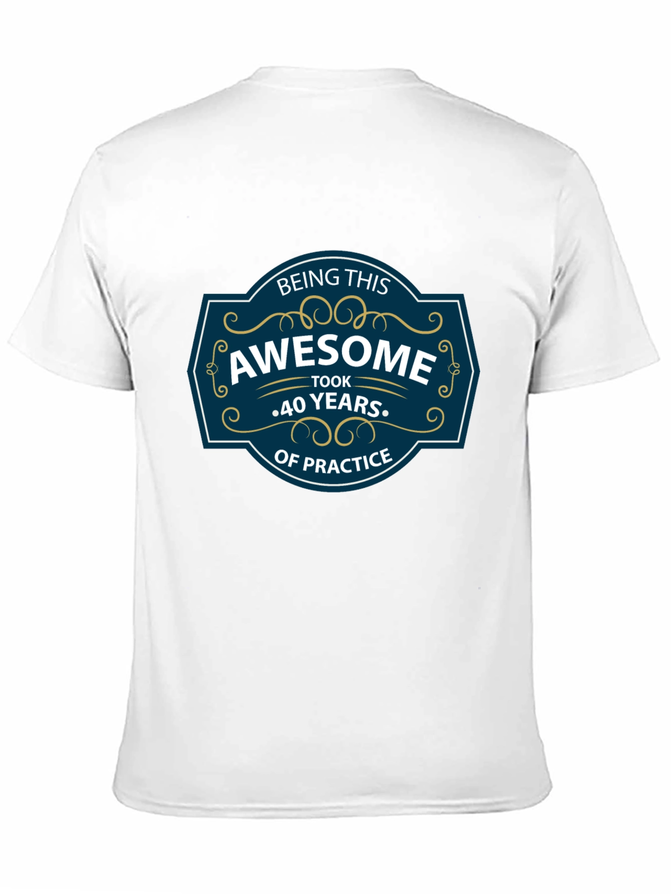 Awesome 40th Birthday Black Graphic Tee