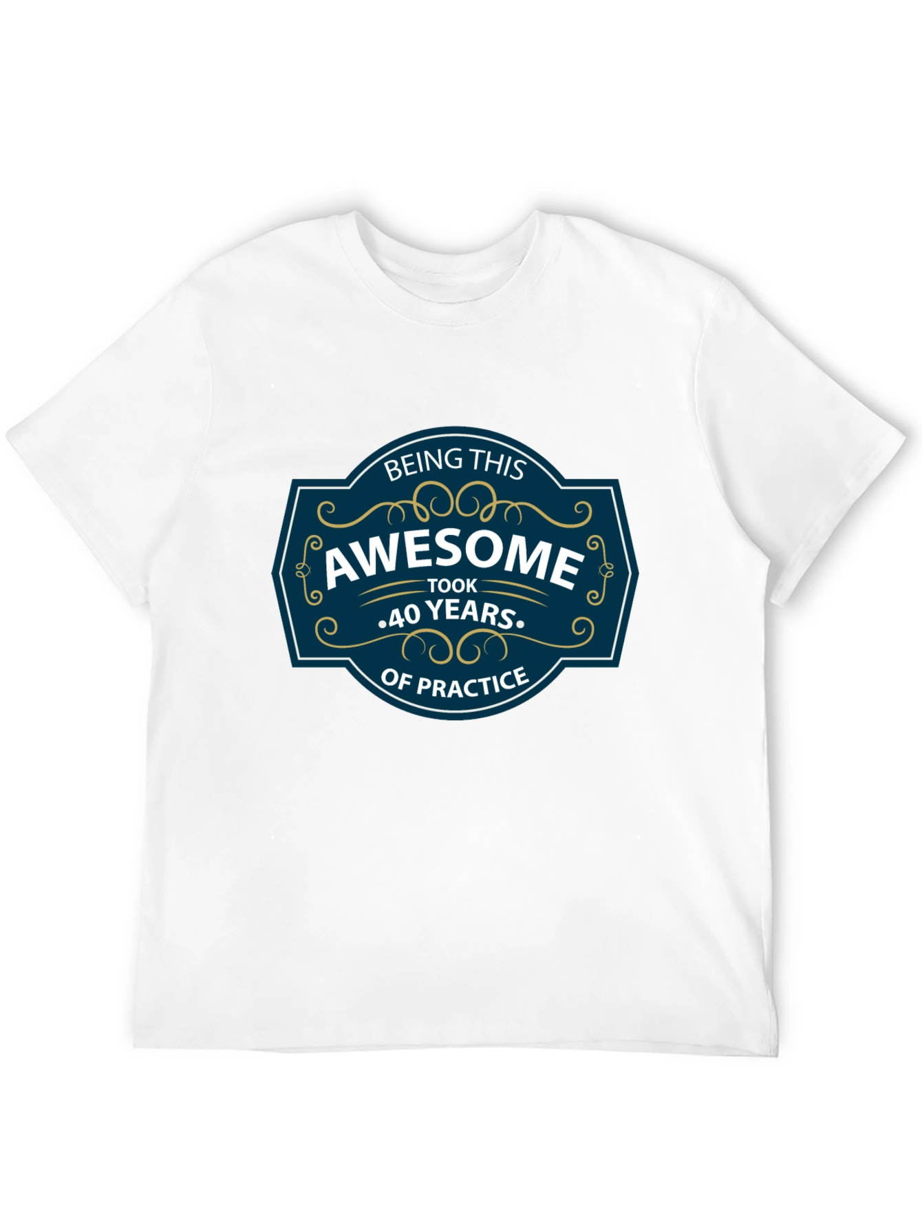 Awesome 40th Birthday Black Graphic Tee