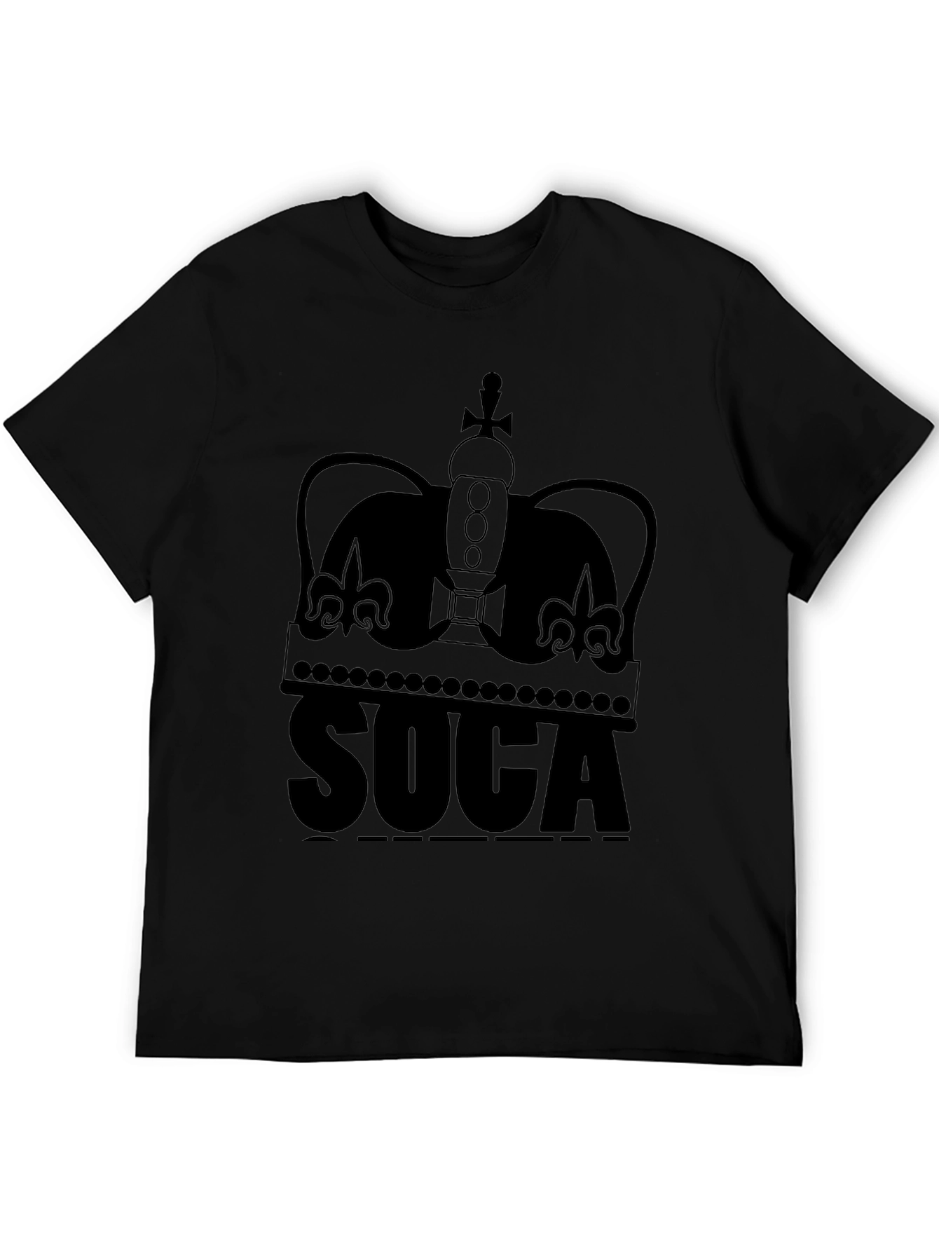 SOCA Crown Graphic Black T-Shirt