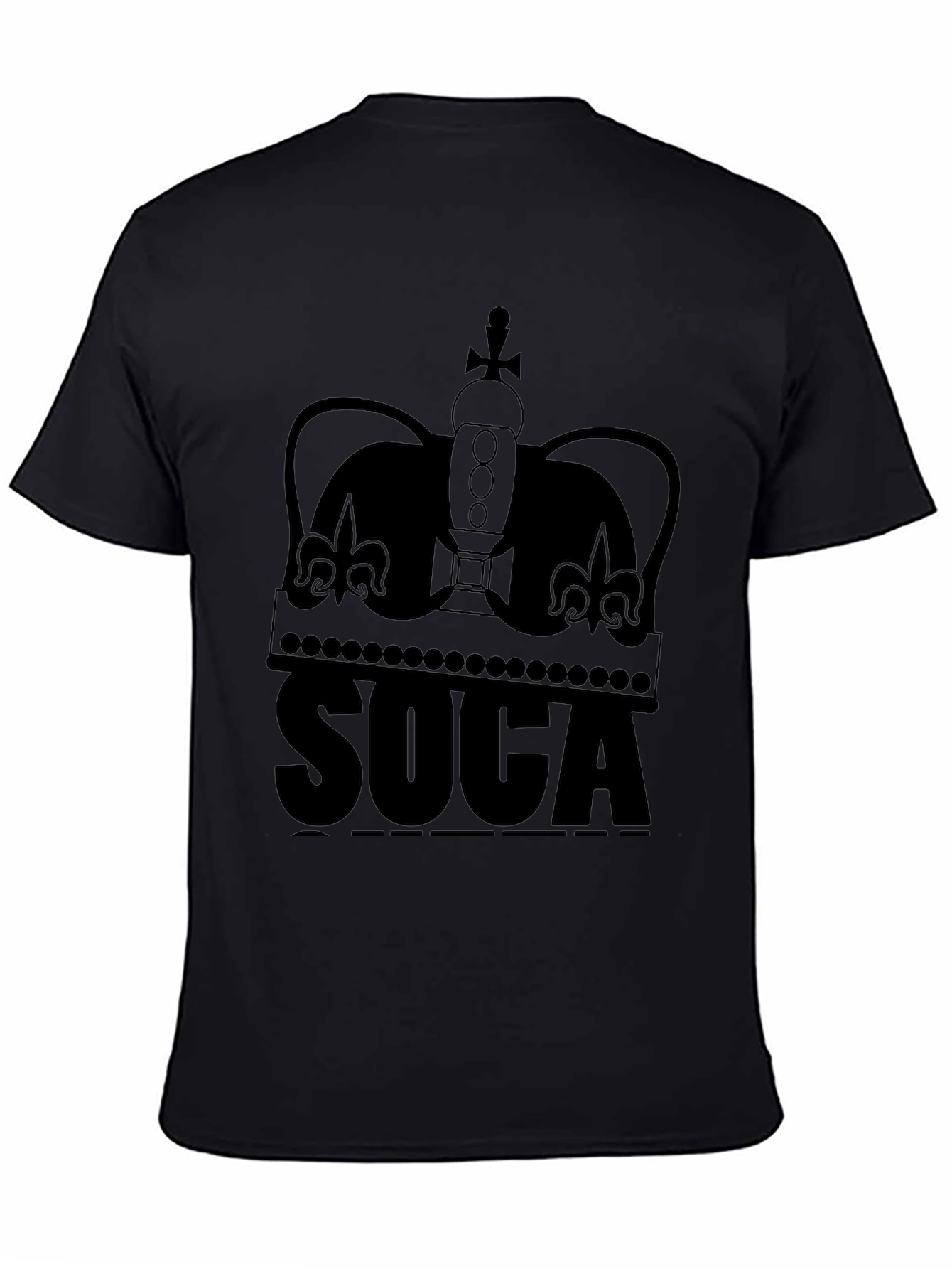 SOCA Crown Graphic Black T-Shirt
