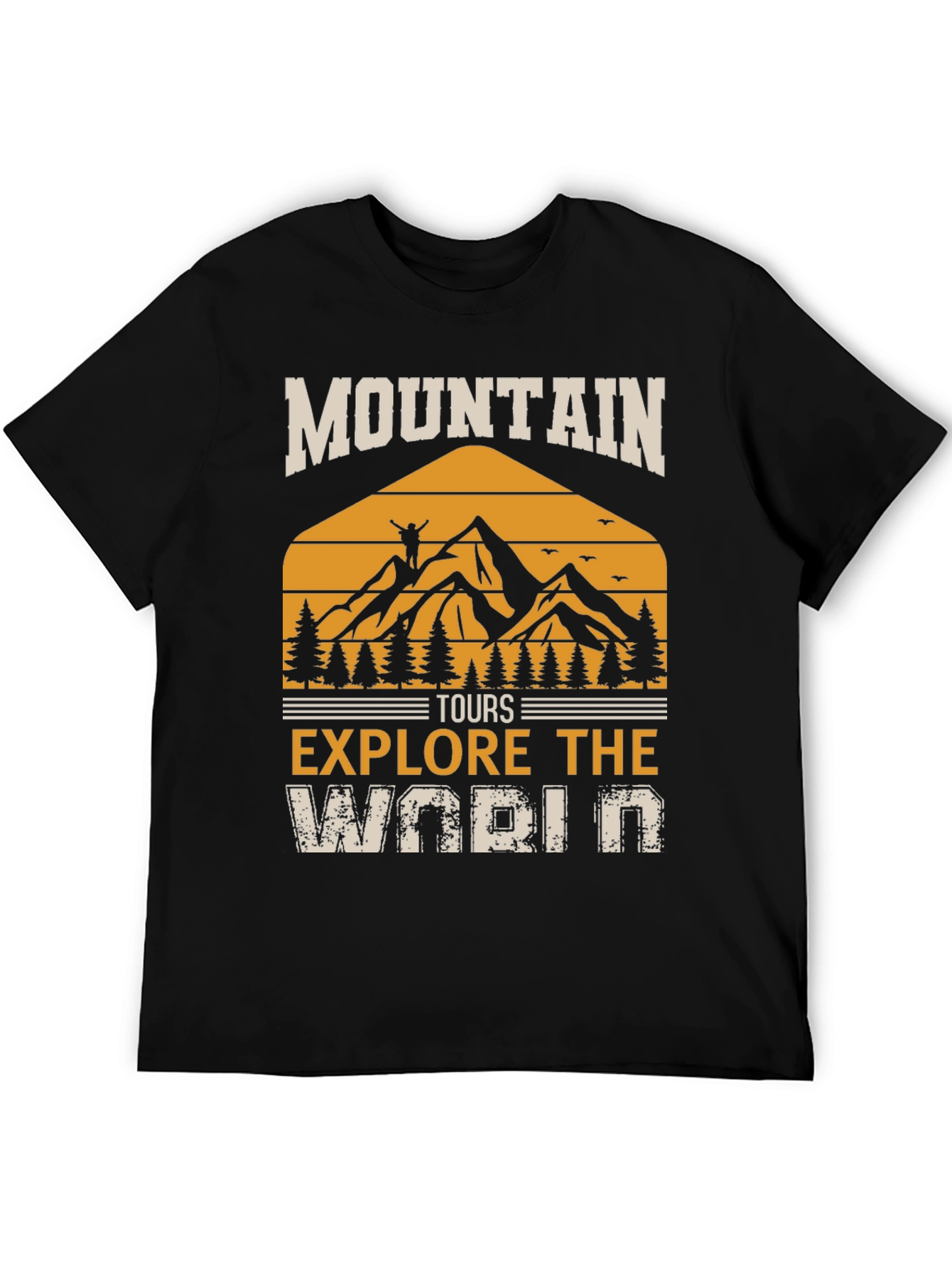 Mountain Tours Explore the World Graphic Tee