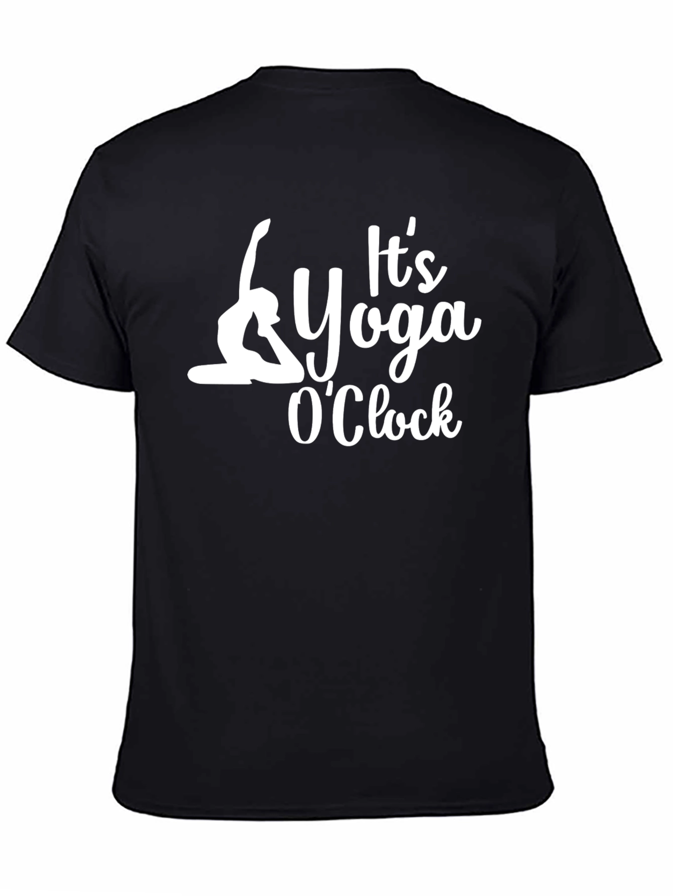 Its Yoga OClock Black T-Shirt