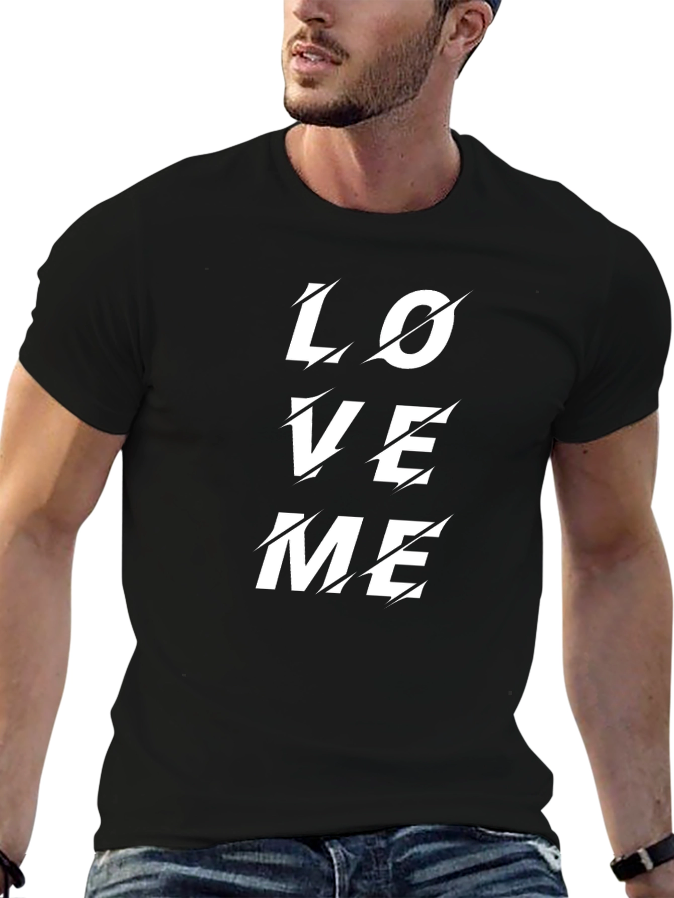 Love Me Graphic Black T-Shirt