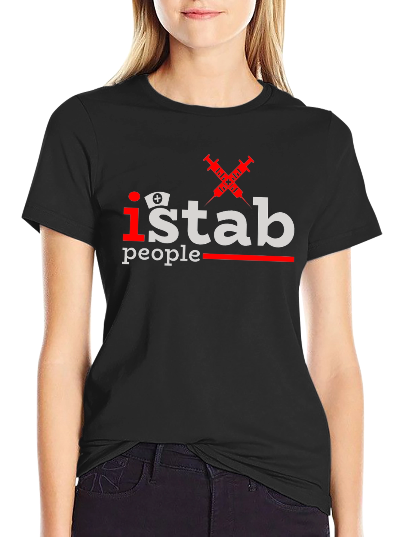 I Stab People T-Shirt - Funny Nurse Gift