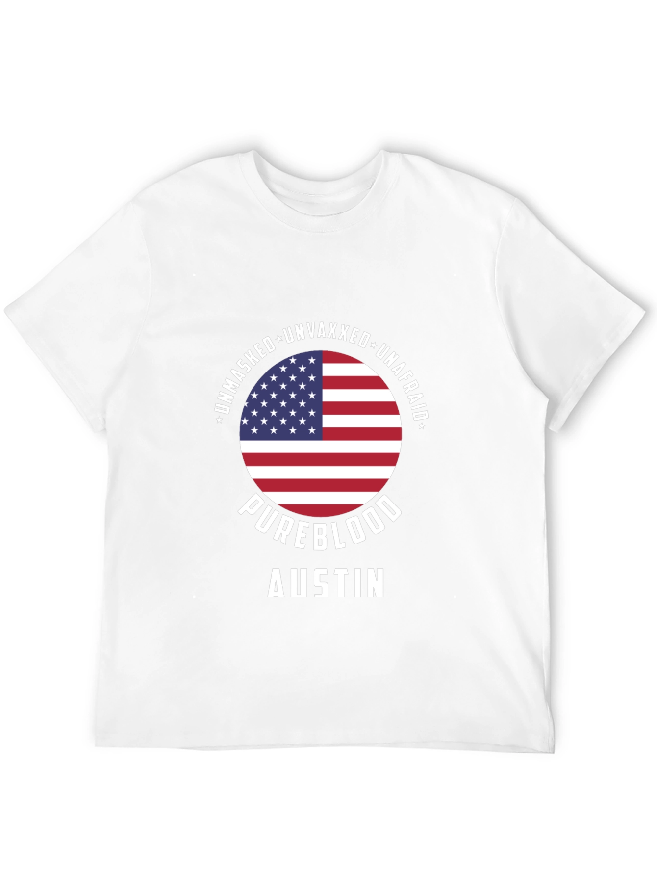 Unmasked Unvaxxed Pureblood Patriotic T-Shirt