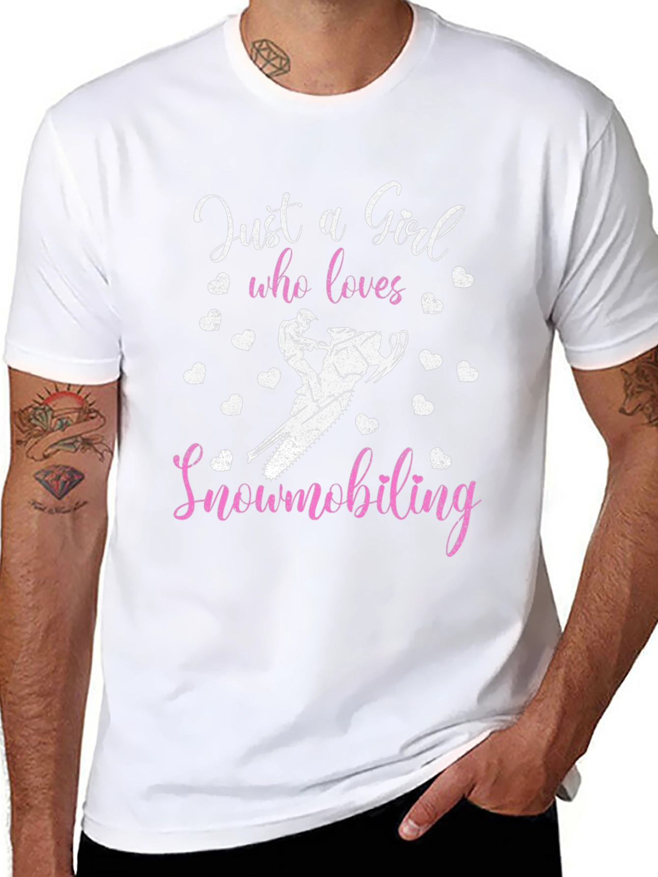 Just A Girl Who Loves Snowmobiling T-Shirt