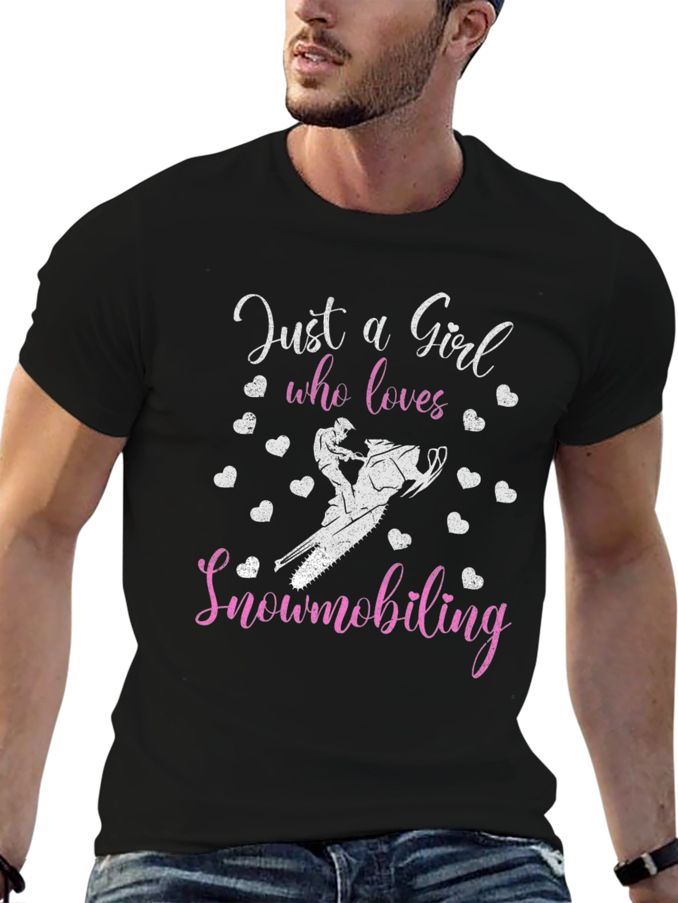 Just A Girl Who Loves Snowmobiling T-Shirt