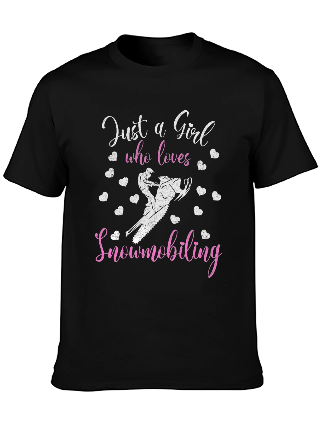 Just A Girl Who Loves Snowmobiling T-Shirt