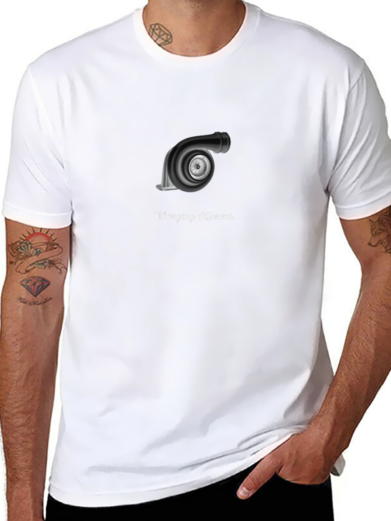 Charging Different Turbo T-Shirt - Black