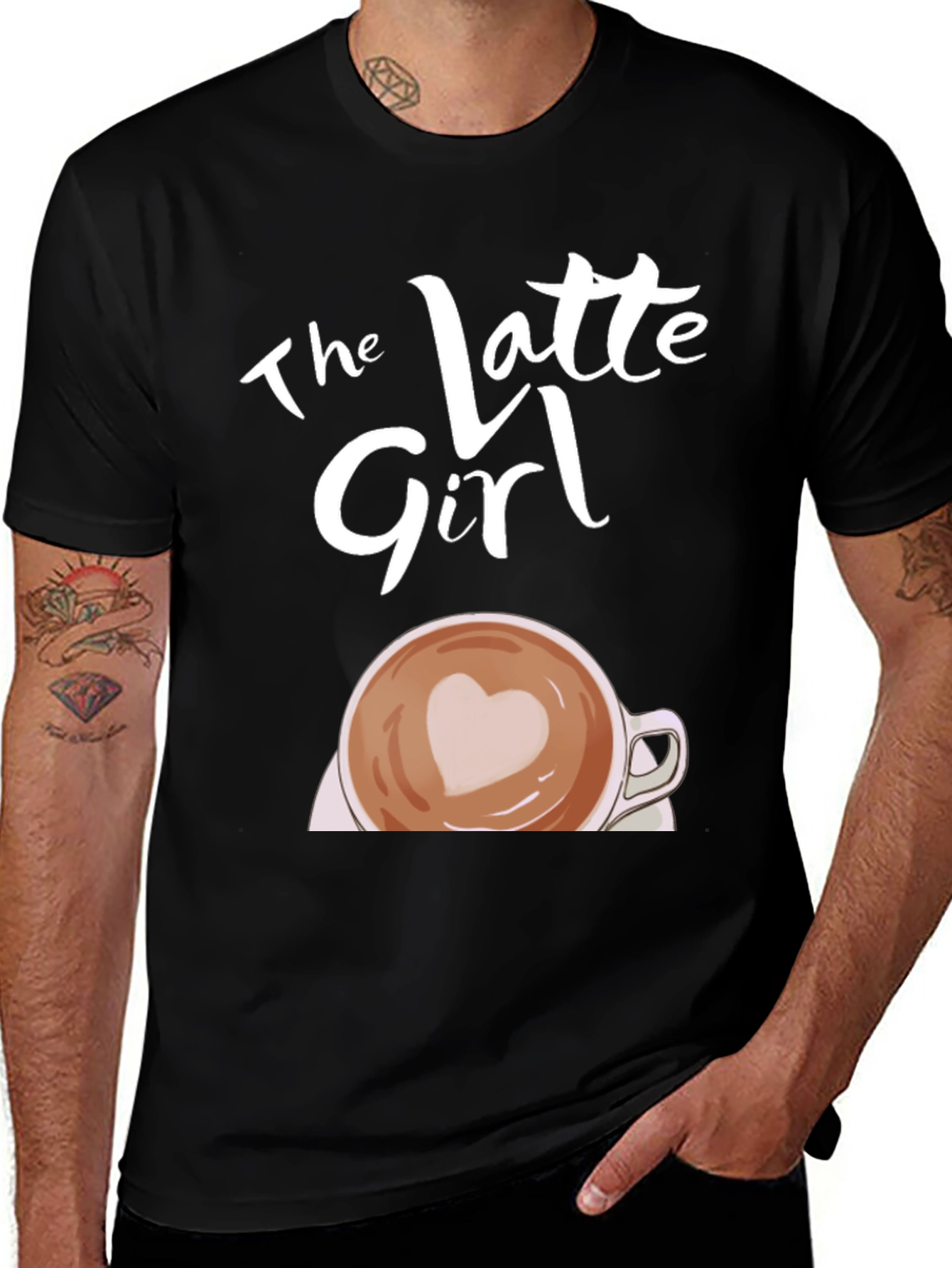 The Latte Girl T-Shirt - Coffee Lover Tee