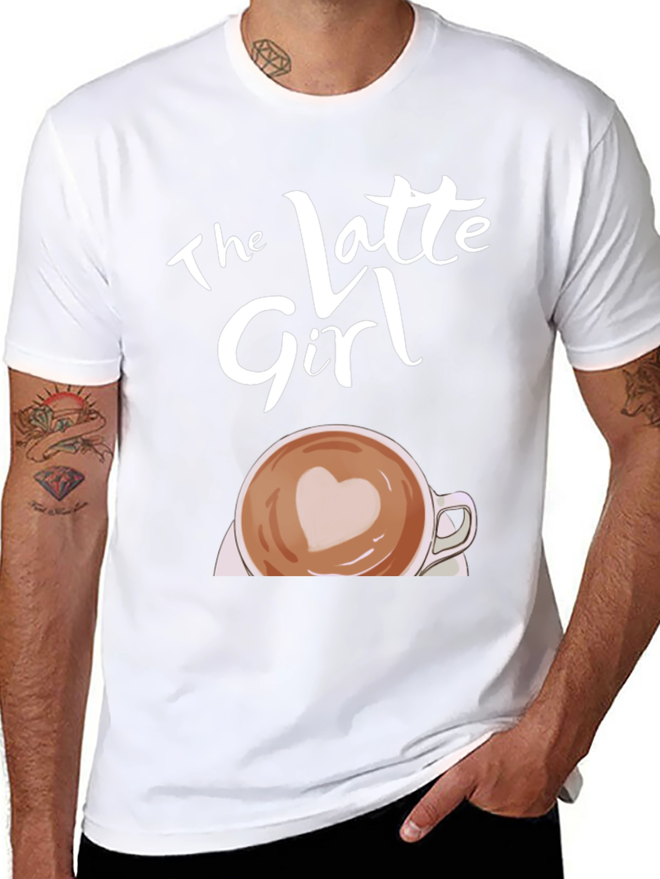 The Latte Girl T-Shirt - Coffee Lover Tee