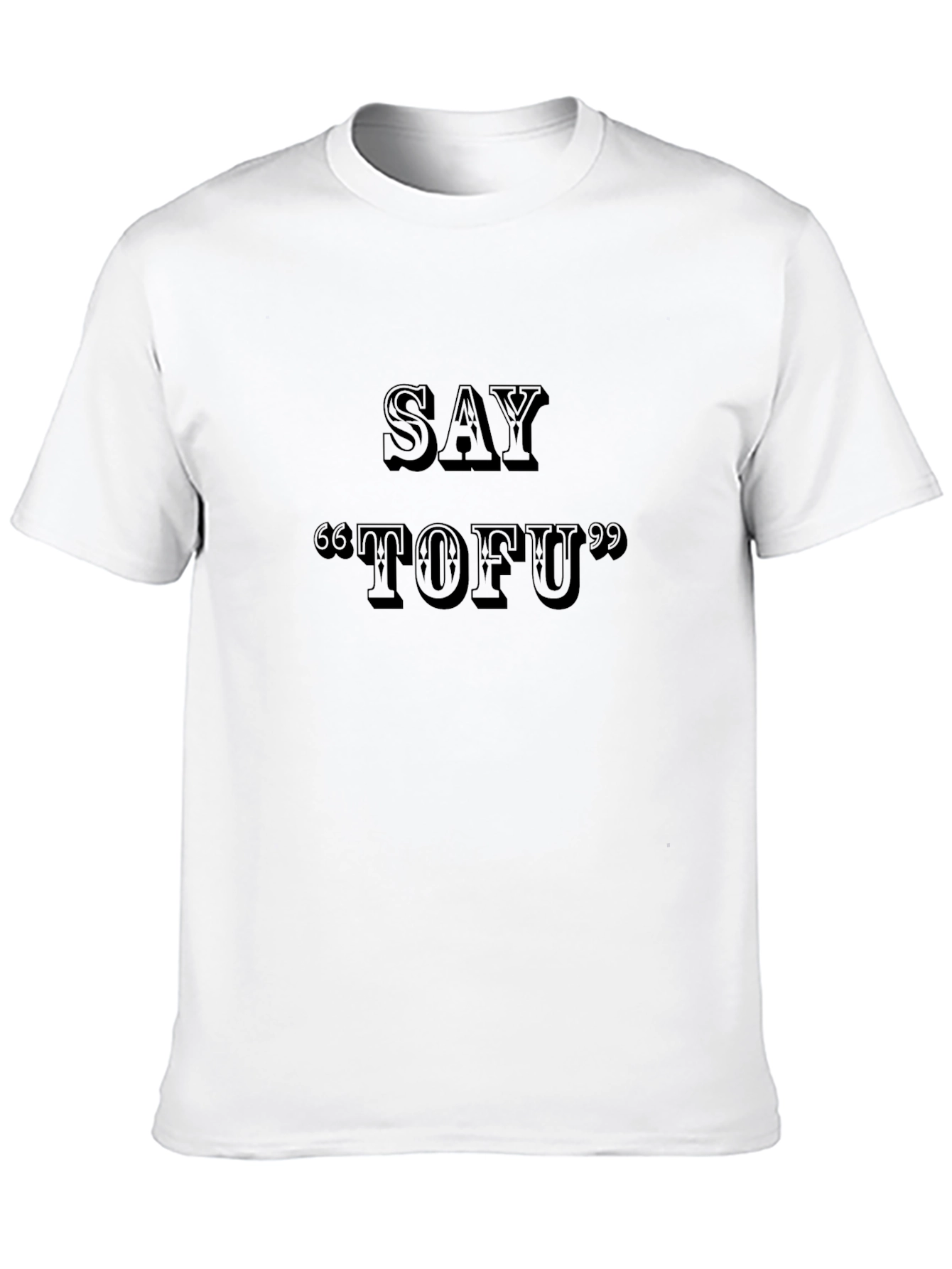 Say TOFU Black T-Shirt