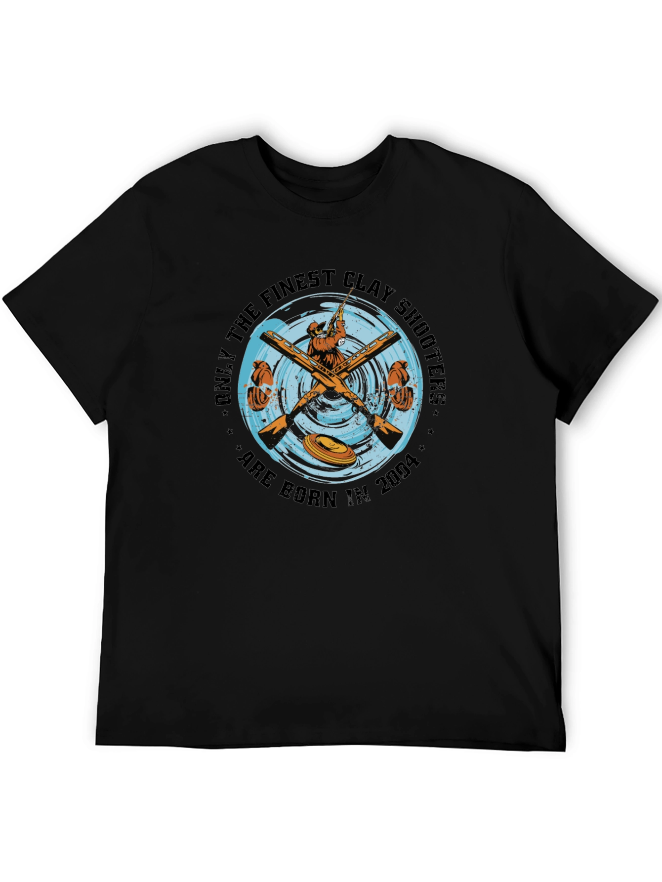 Finest Clay Shooters 2004 T-Shirt - Black Cotton Tee