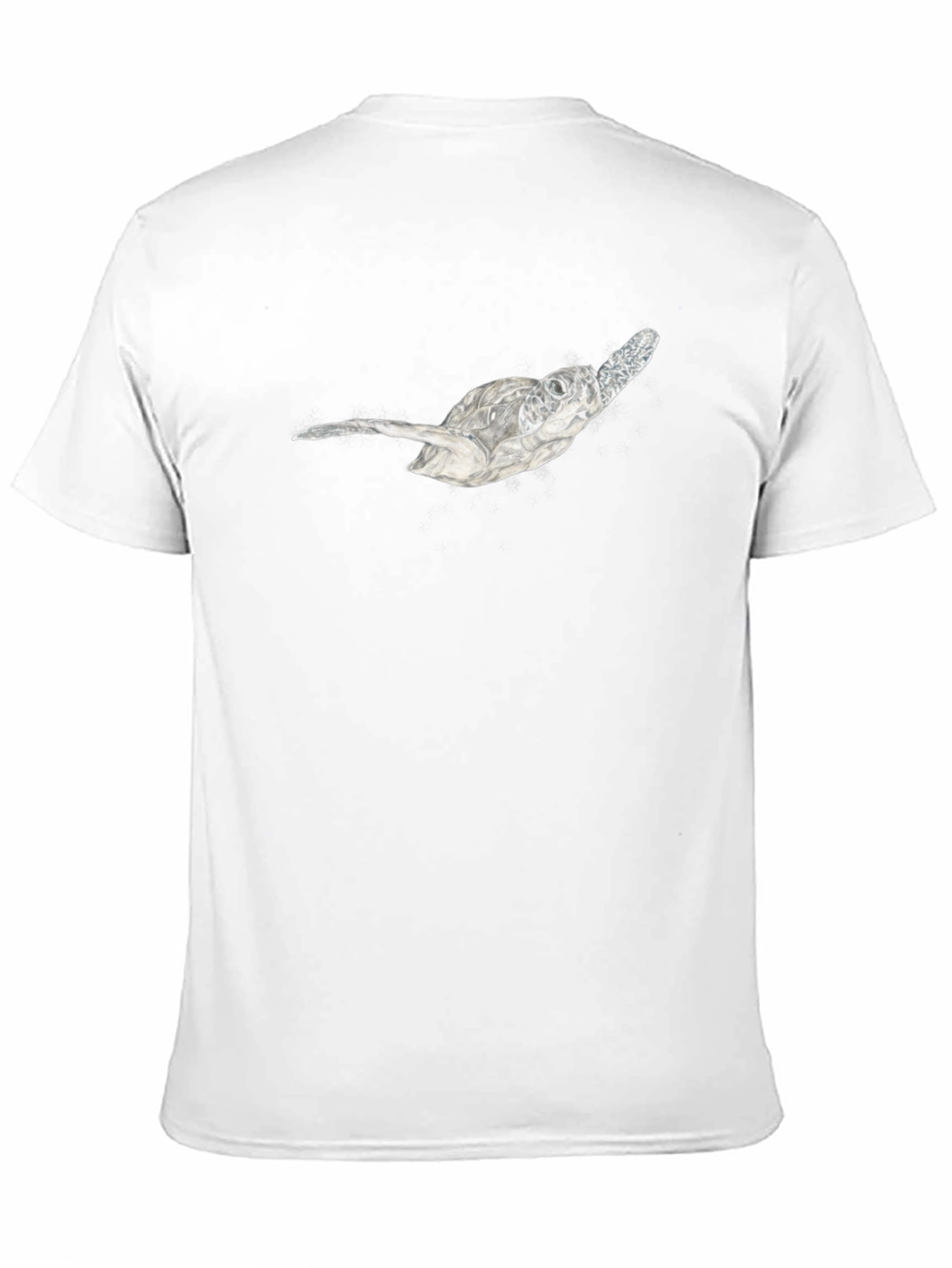 Sea Turtle Graphic Tee - Black Cotton Casual T-Shirt