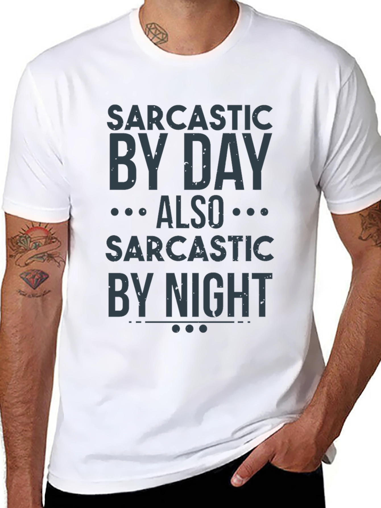 Sarcastic Day & Night Graphic Tee