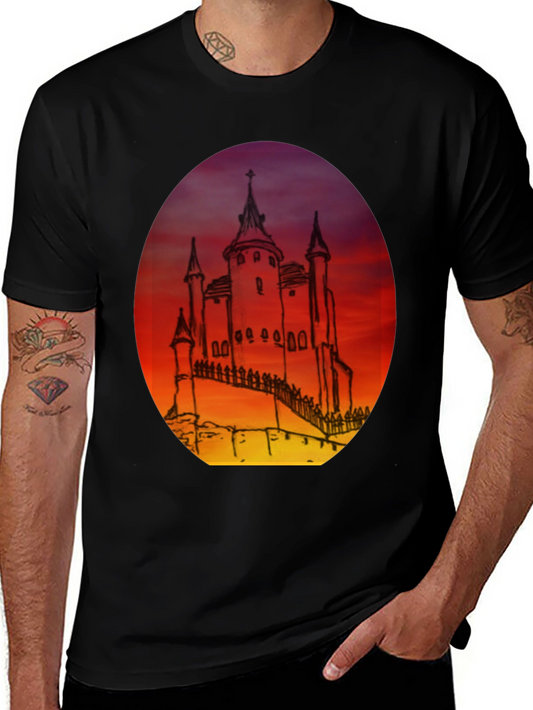 Castle Sunset Graphic Tee