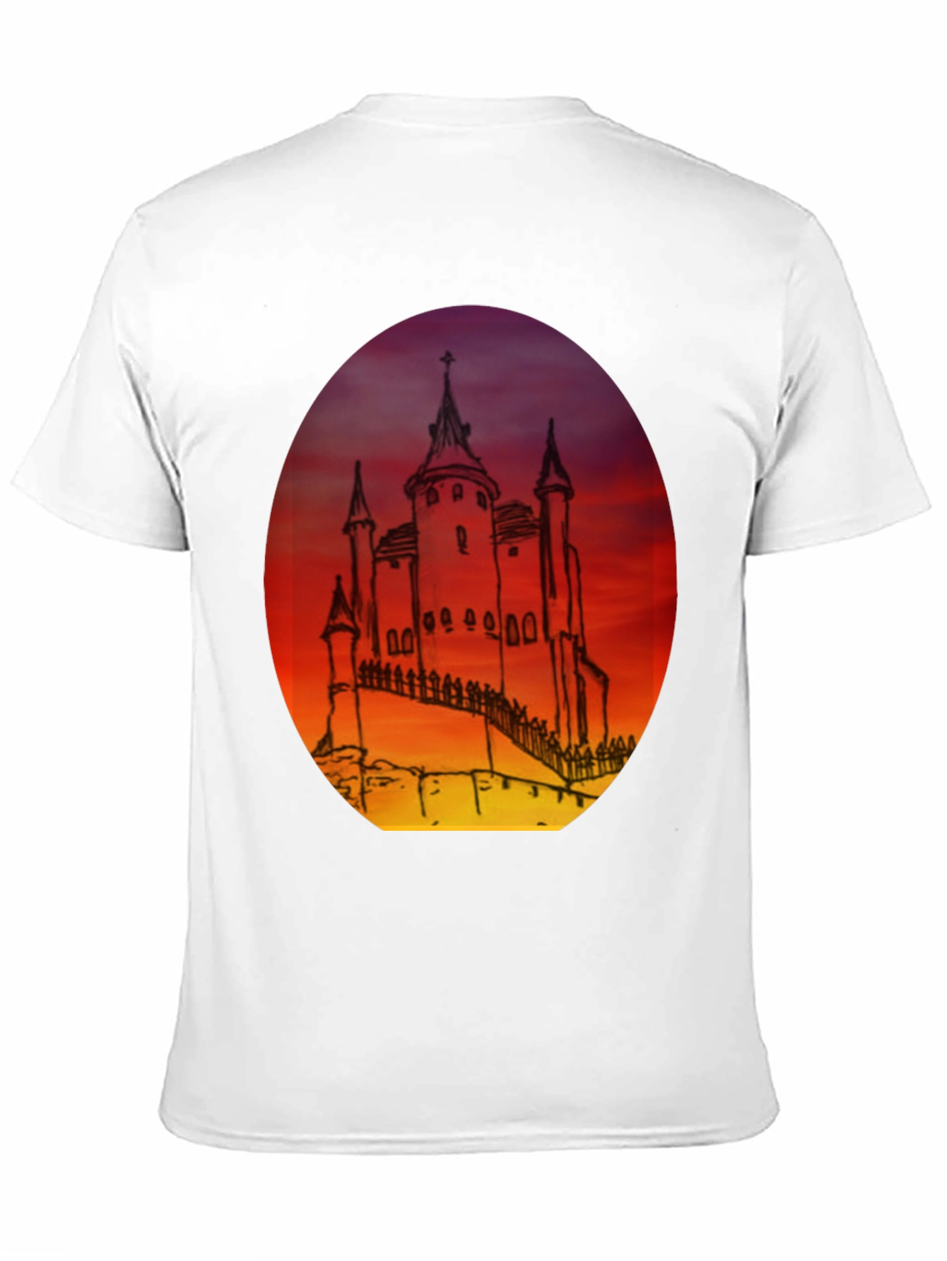 Castle Sunset Graphic Tee