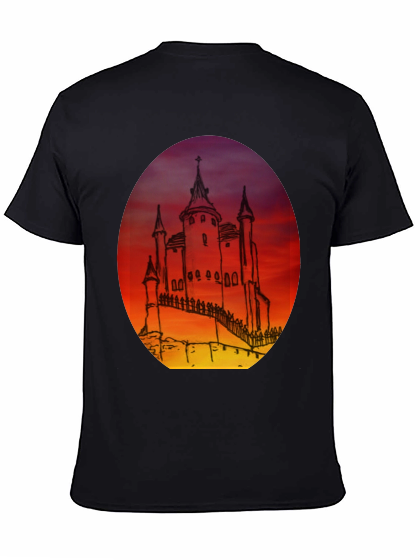 Castle Sunset Graphic Tee