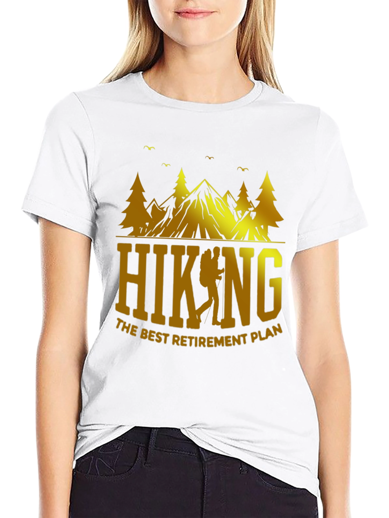 Hiking Retirement Plan Graphic T-Shirt