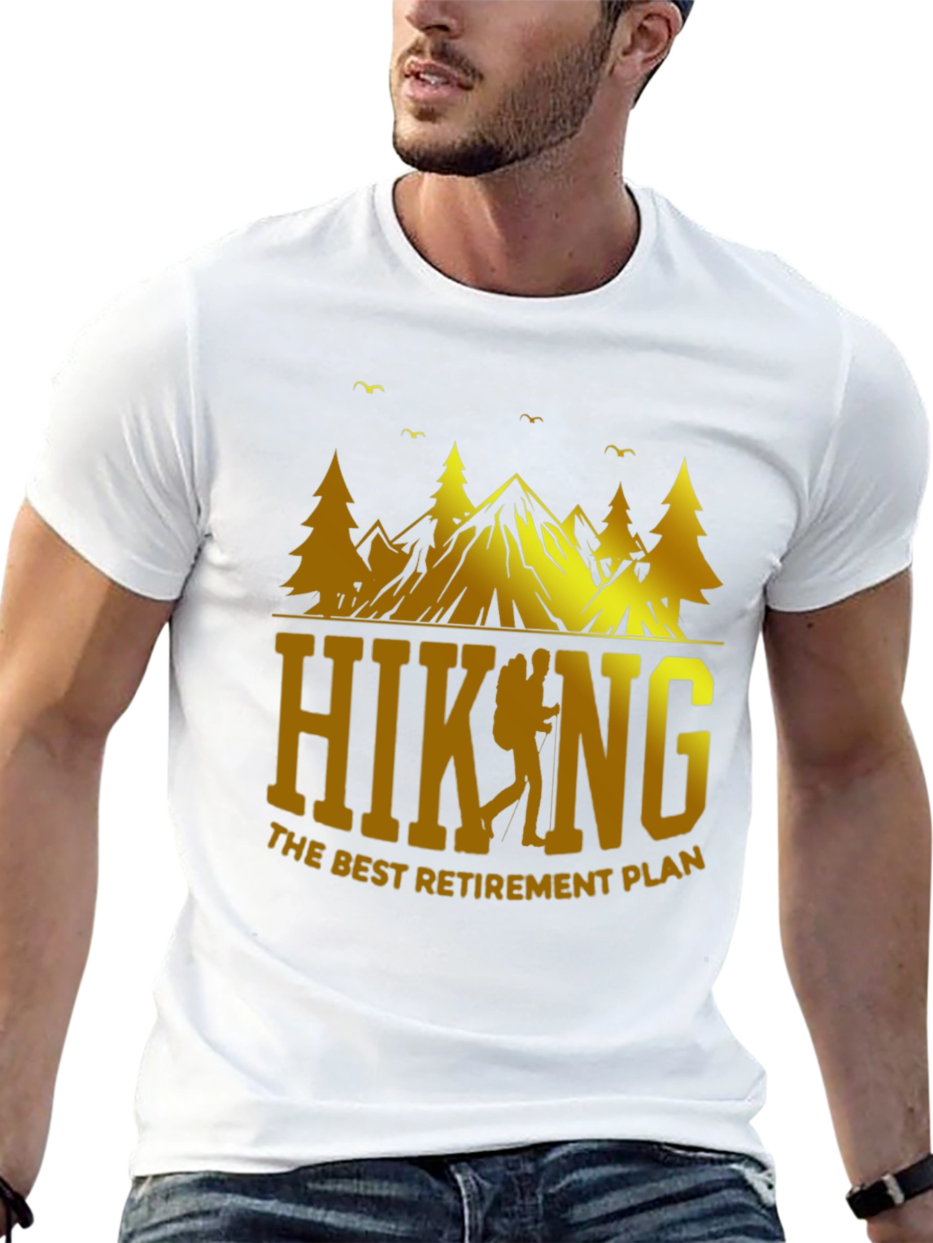 Hiking Retirement Plan Graphic T-Shirt