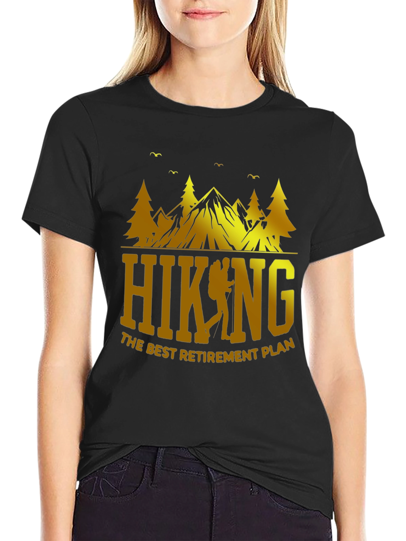 Hiking Retirement Plan Graphic T-Shirt