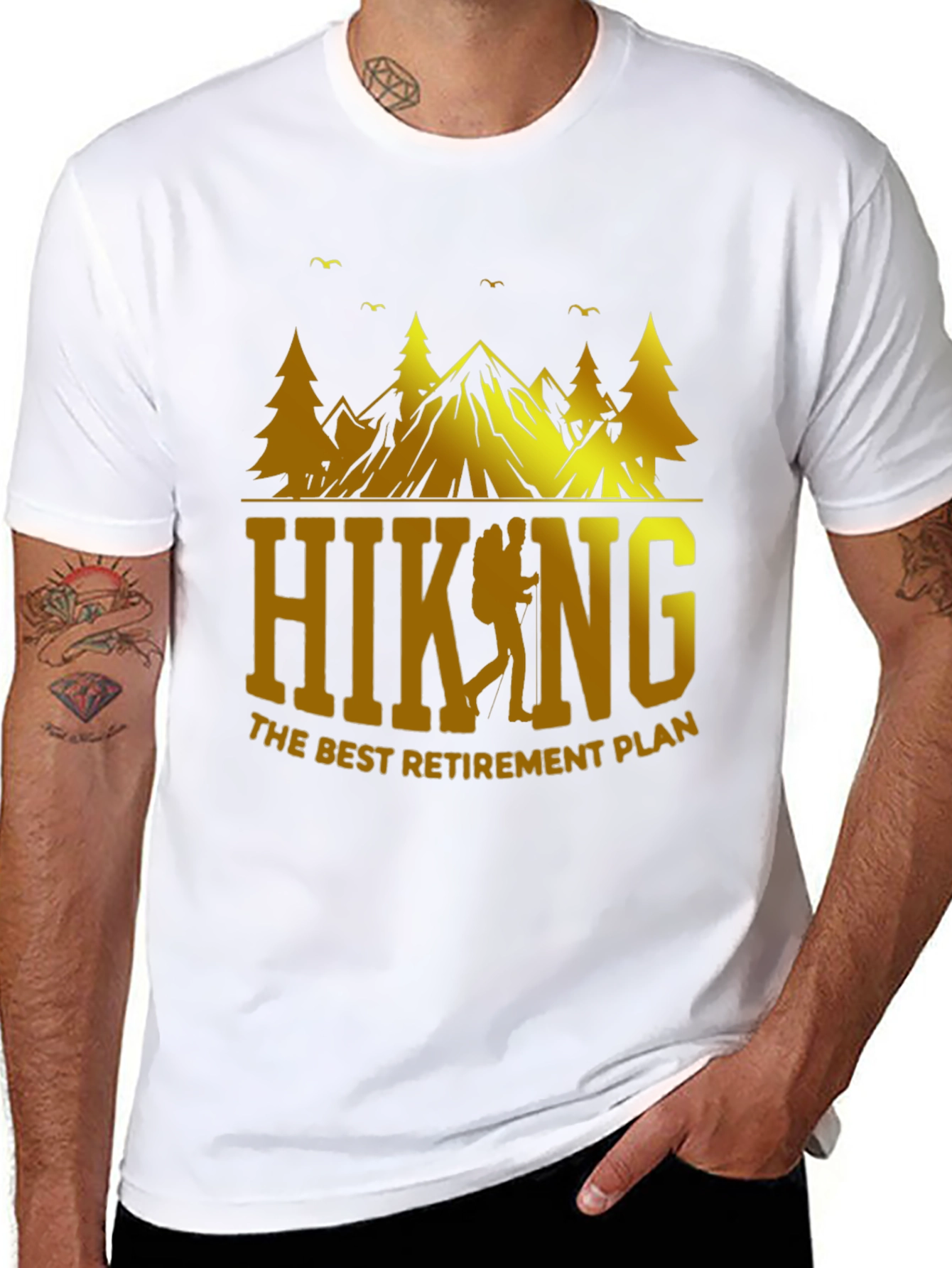Hiking Retirement Plan Graphic T-Shirt