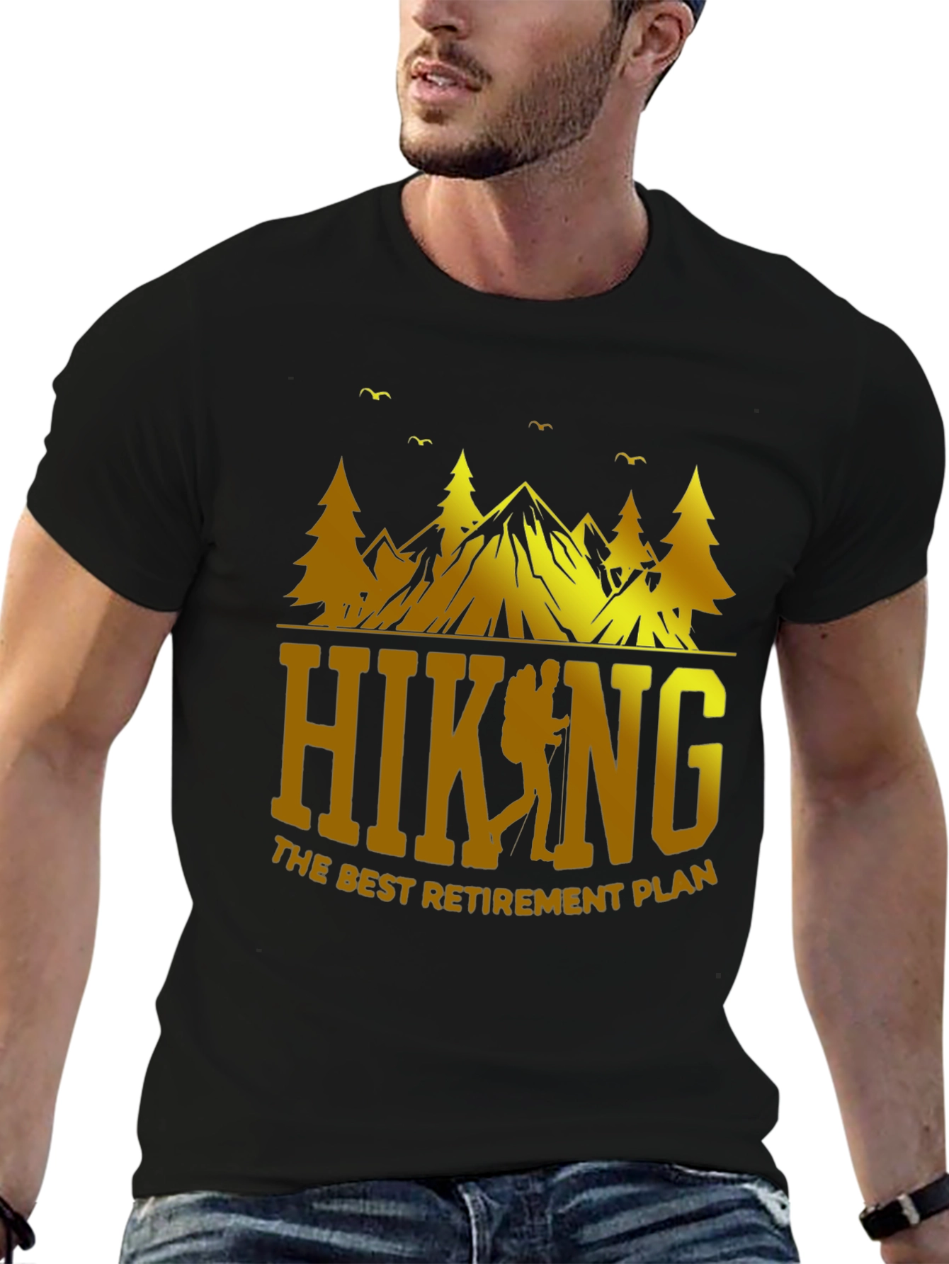 Hiking Retirement Plan Graphic T-Shirt