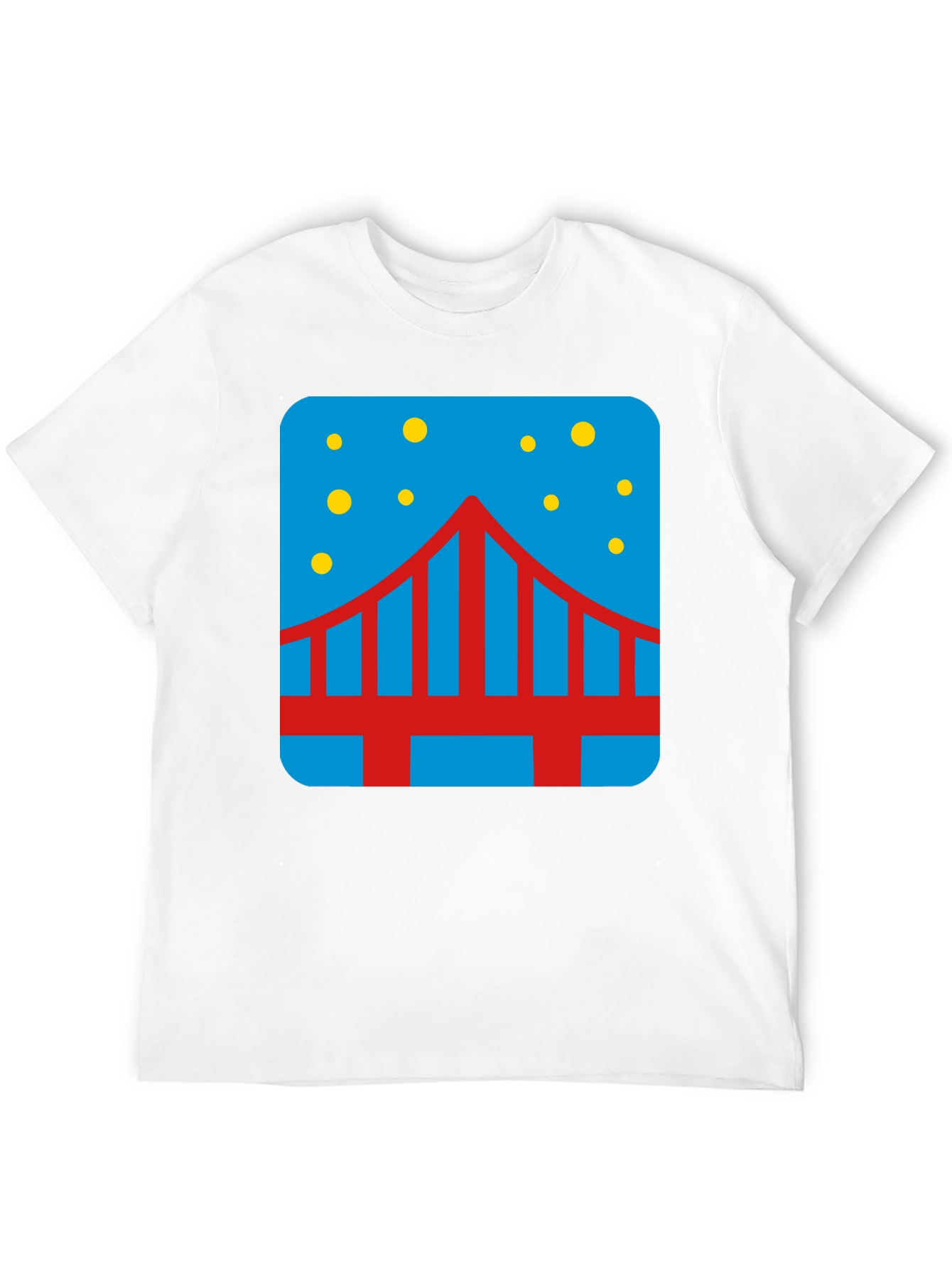 Bridge Starry Night Graphic Tee - Mens Black T-Shirt