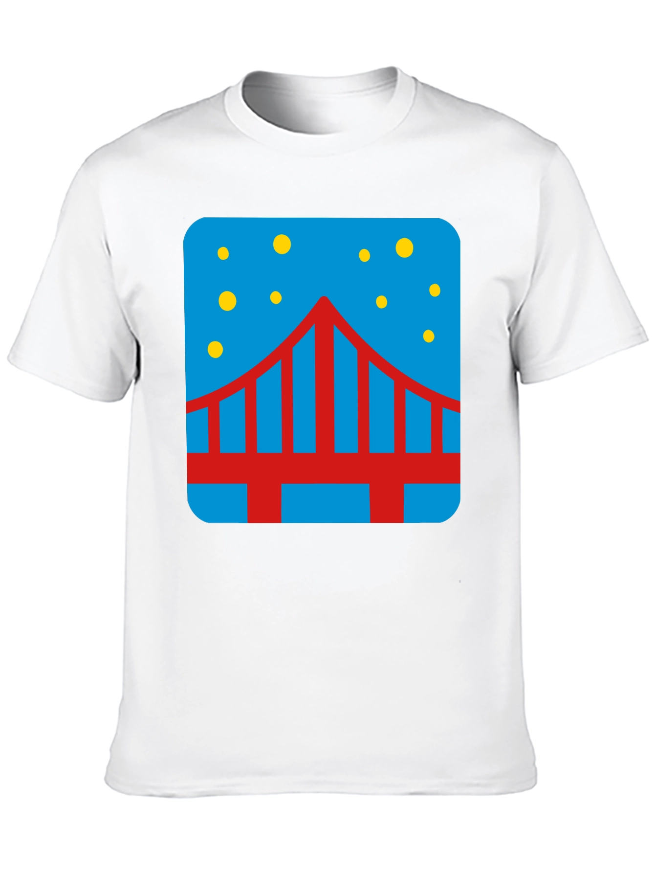 Bridge Starry Night Graphic Tee - Mens Black T-Shirt