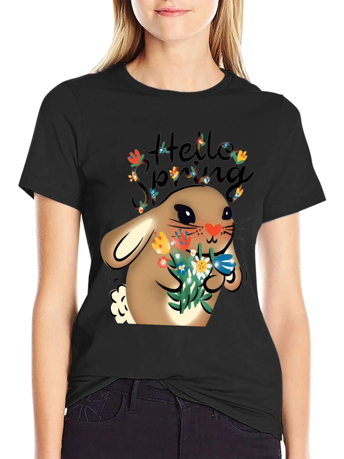 Hello Spring Bunny T-Shirt