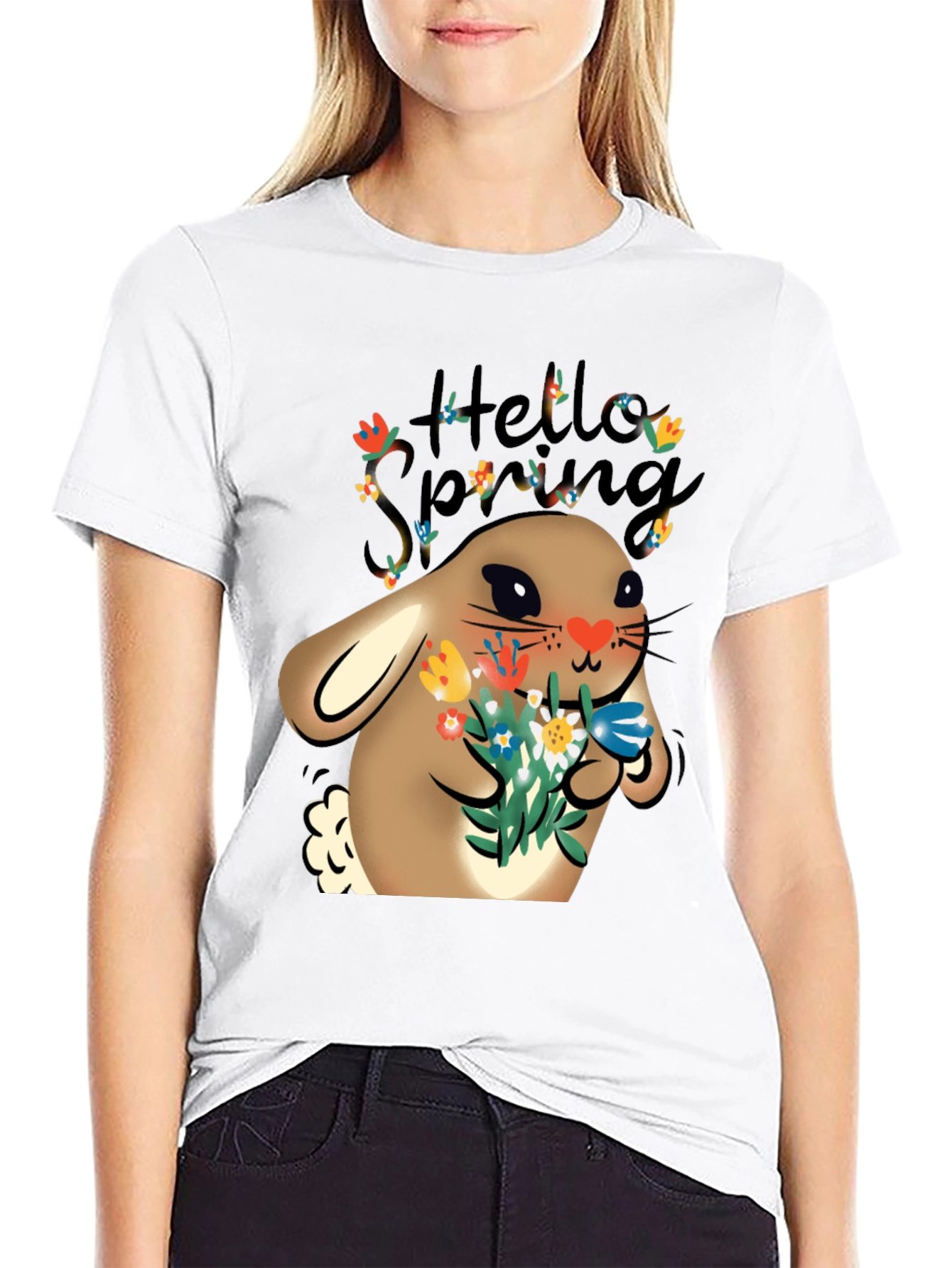 Hello Spring Bunny T-Shirt