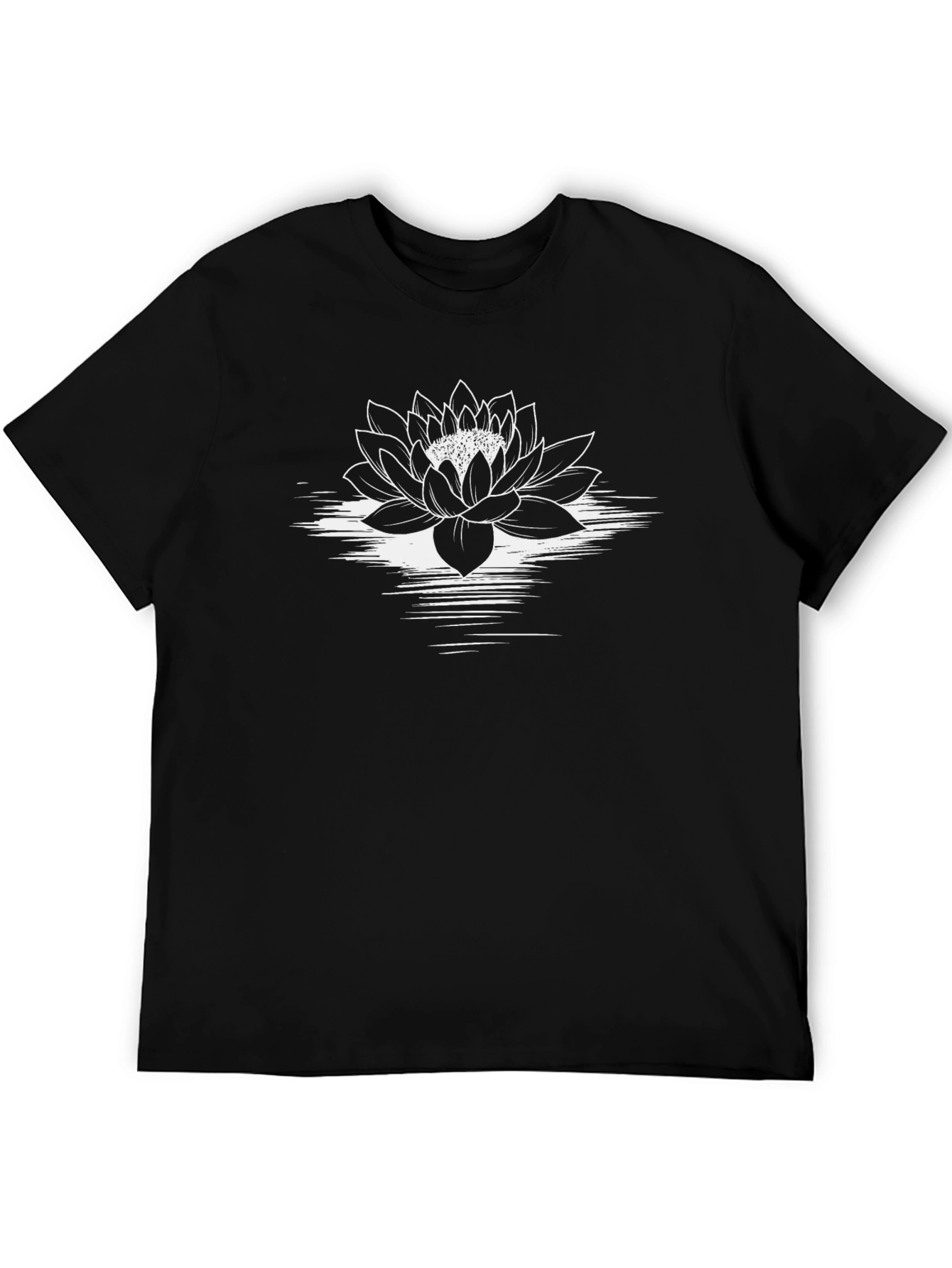 Black Lotus Flower T-Shirt