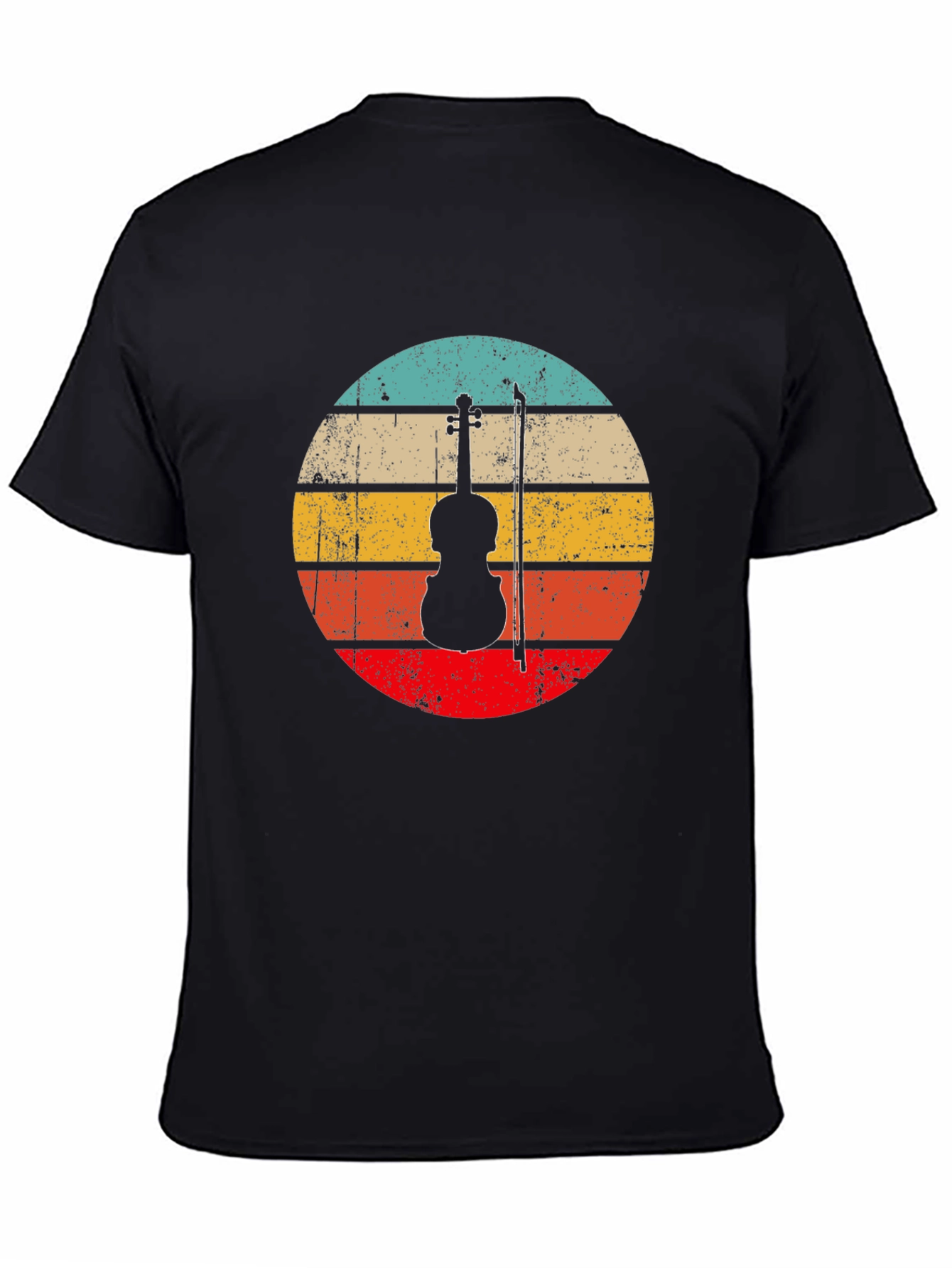 Retro Violin Silhouette T-Shirt