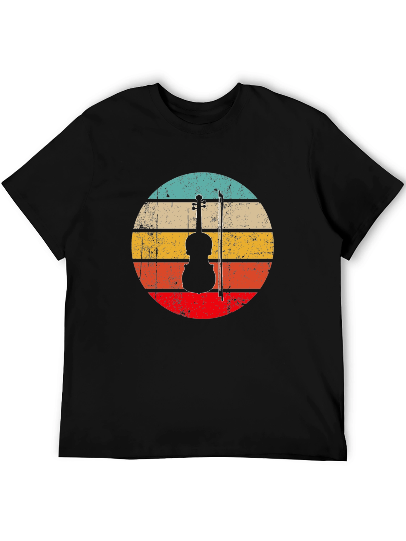 Retro Violin Silhouette T-Shirt