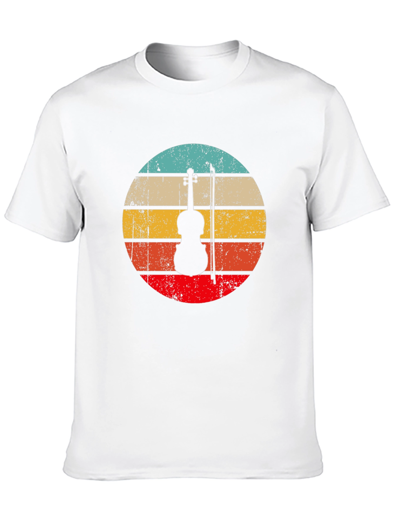 Retro Violin Silhouette T-Shirt