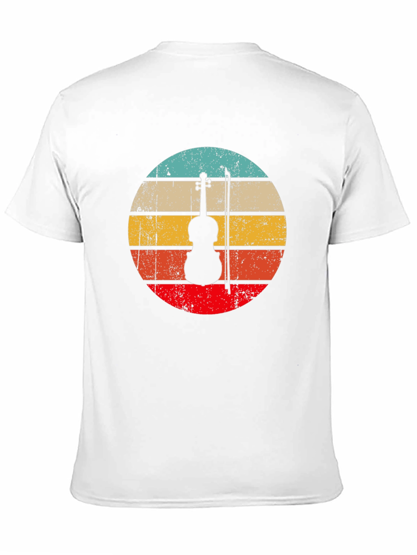 Retro Violin Silhouette T-Shirt
