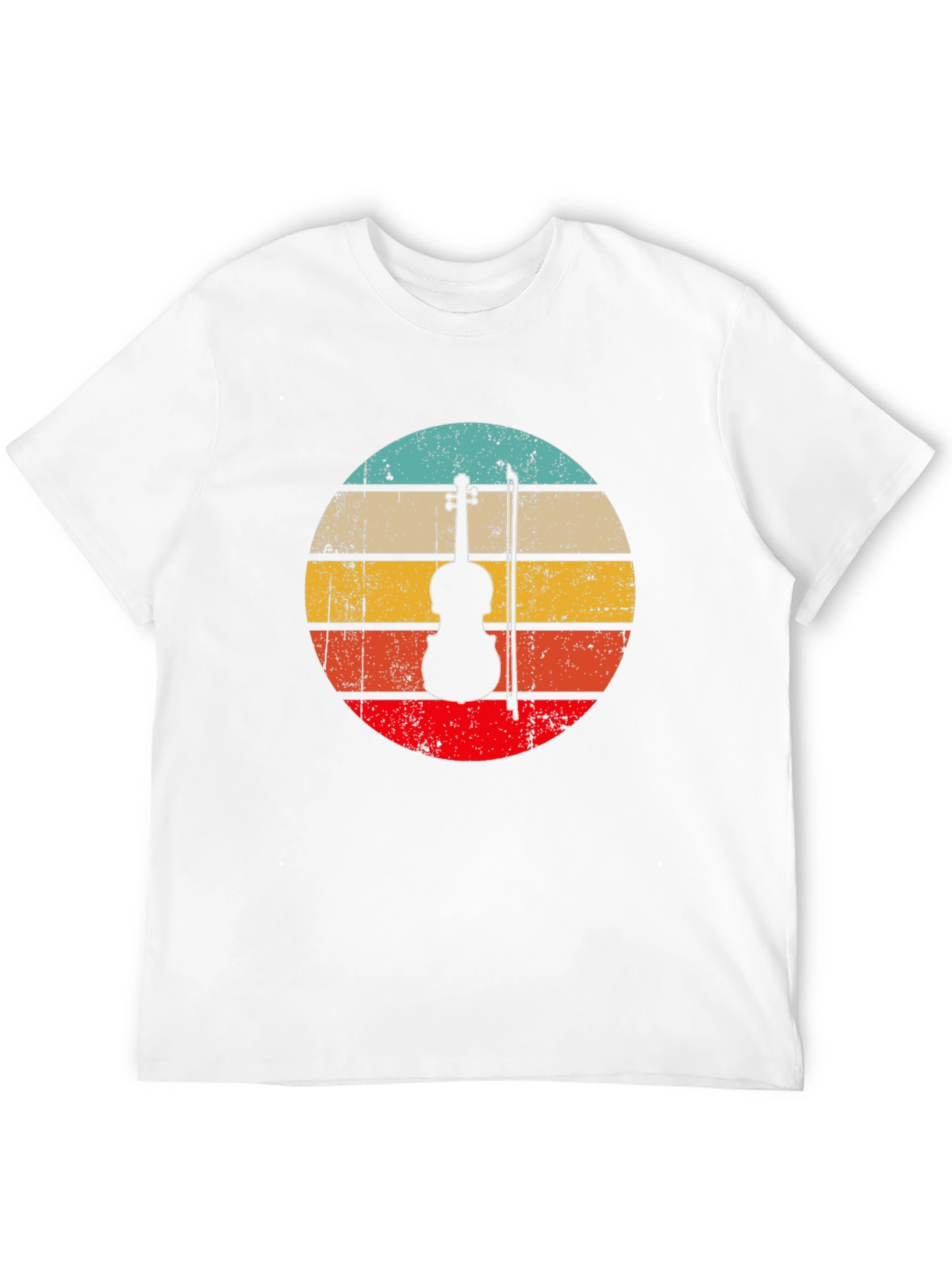 Retro Violin Silhouette T-Shirt