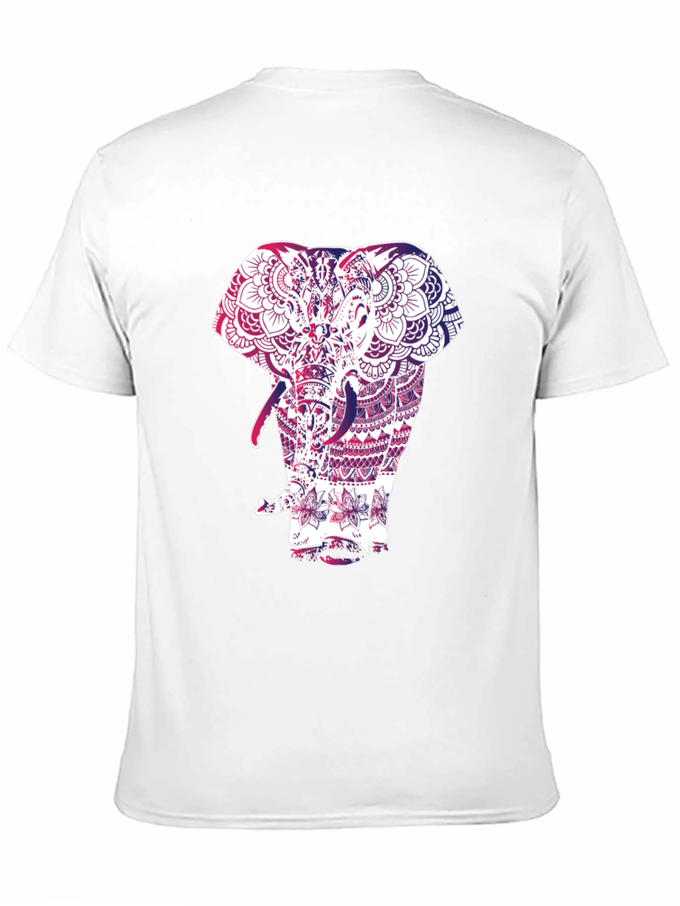 Elephant Mandala Graphic Black T-Shirt