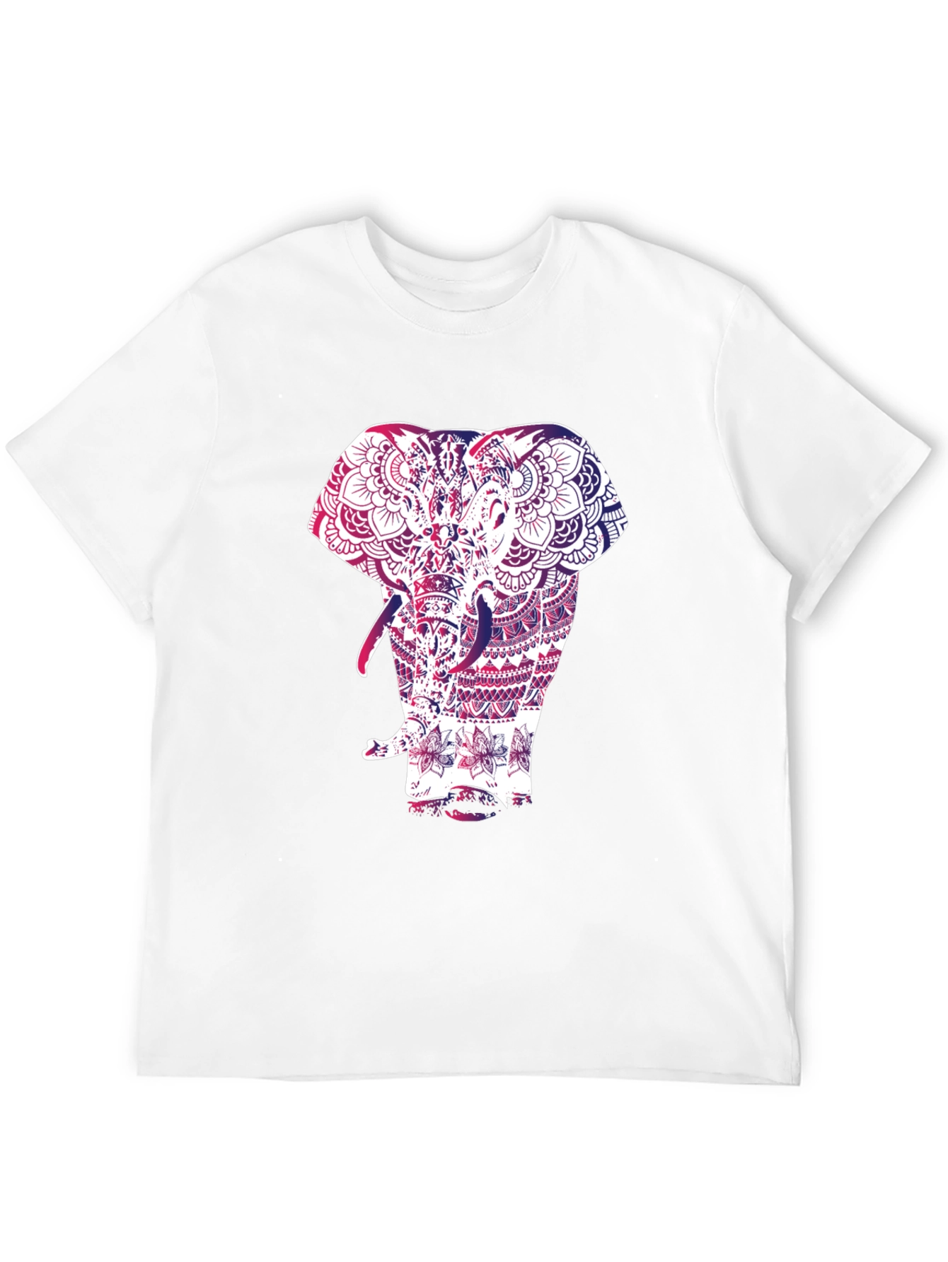 Elephant Mandala Graphic Black T-Shirt