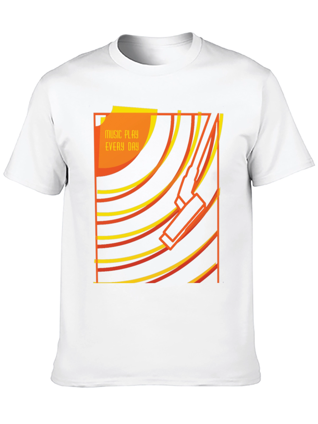 Retro Music Player Black T-Shirt