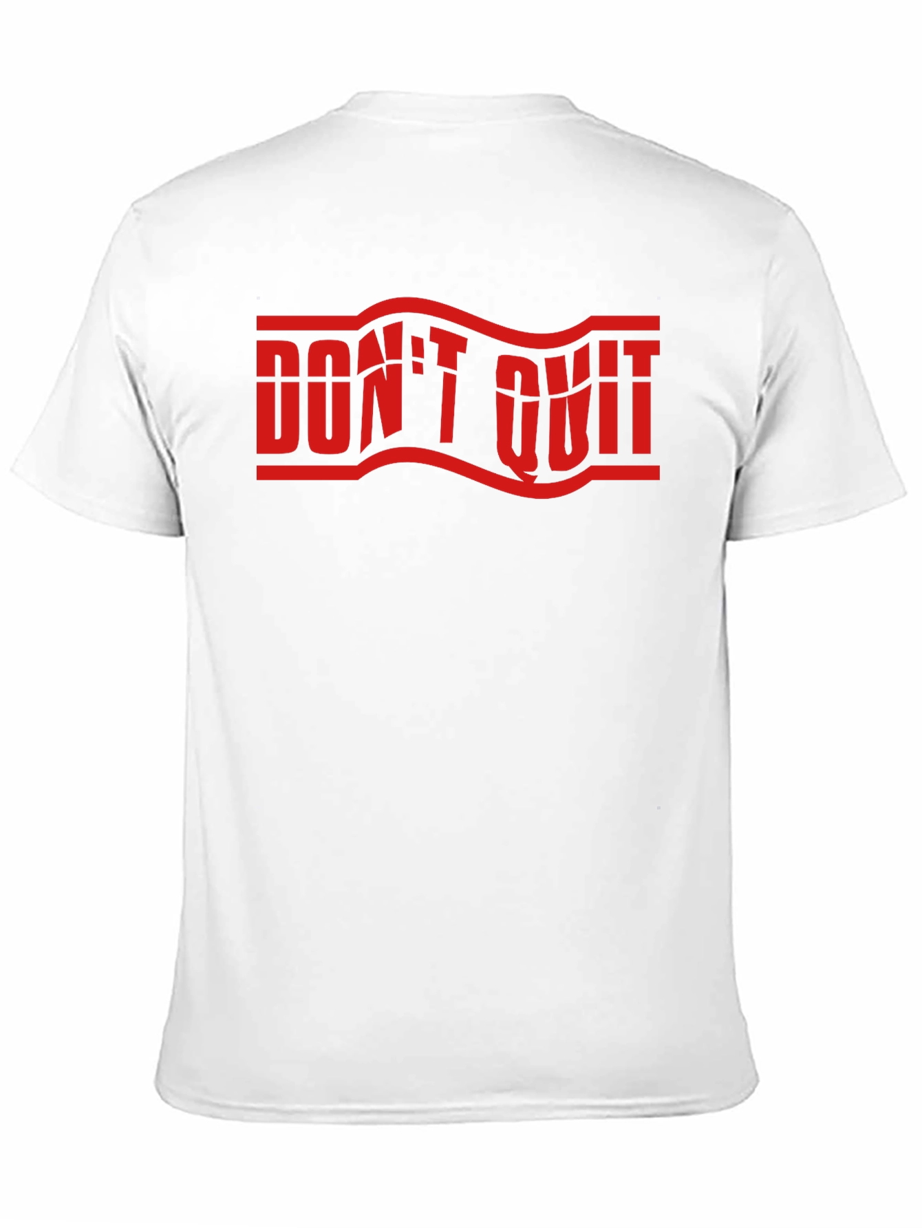 Dont Quit Graphic Print Crew Neck T-Shirt