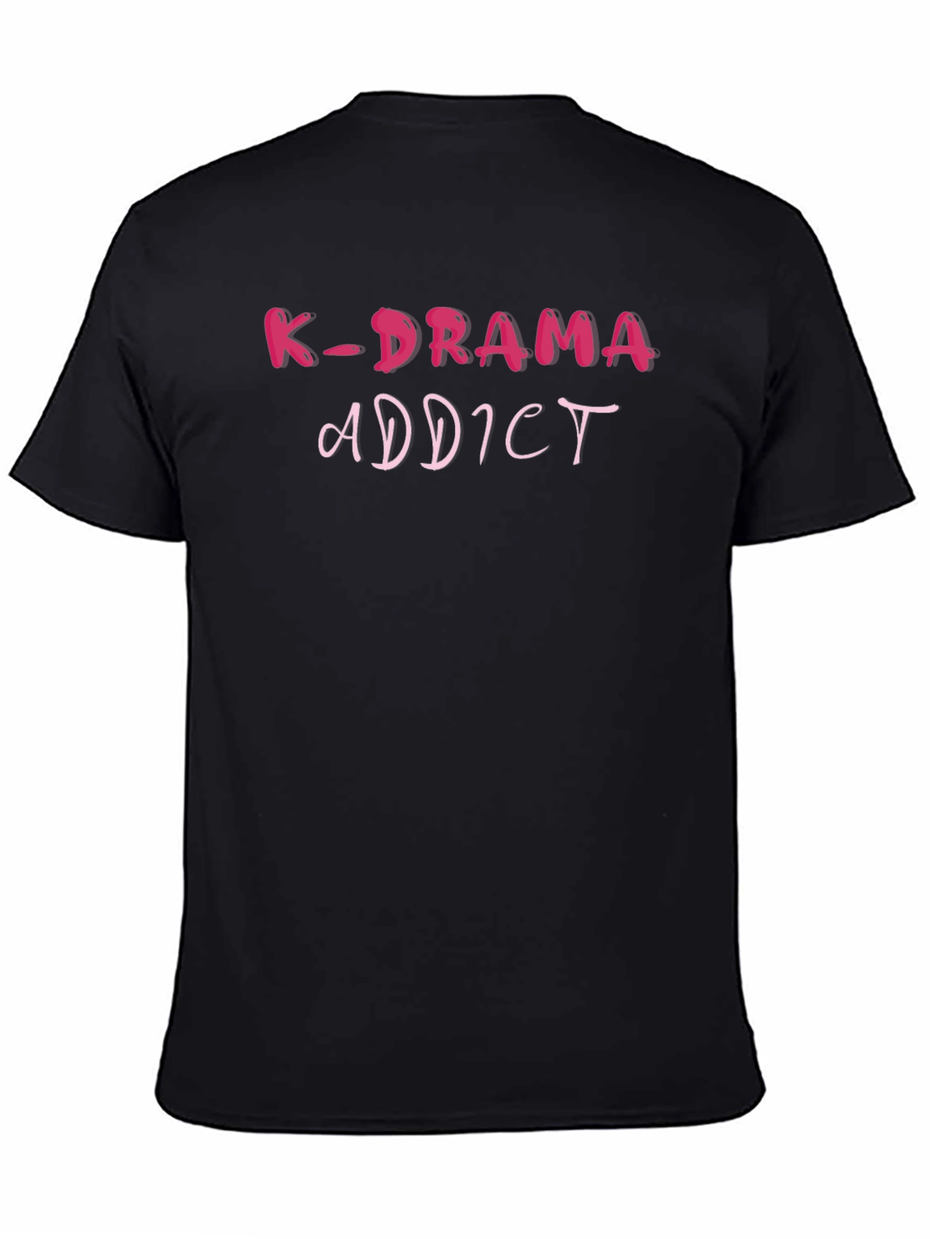 K-Drama Addict Black T-Shirt