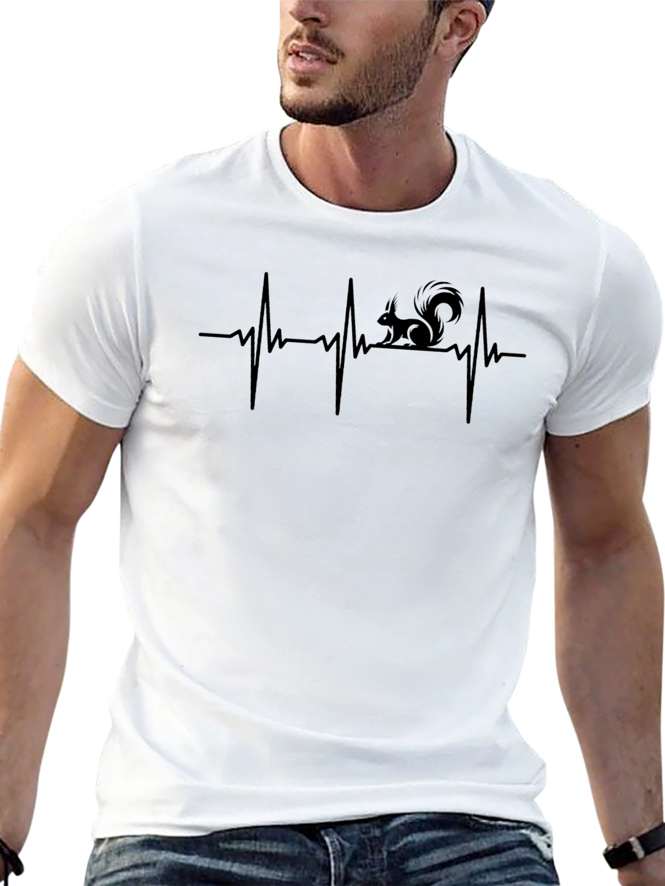 Squirrel Heartbeat Graphic Tee