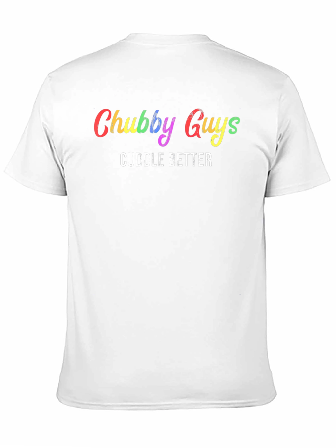 Chubby Guys Cuddle Better Black T-Shirt
