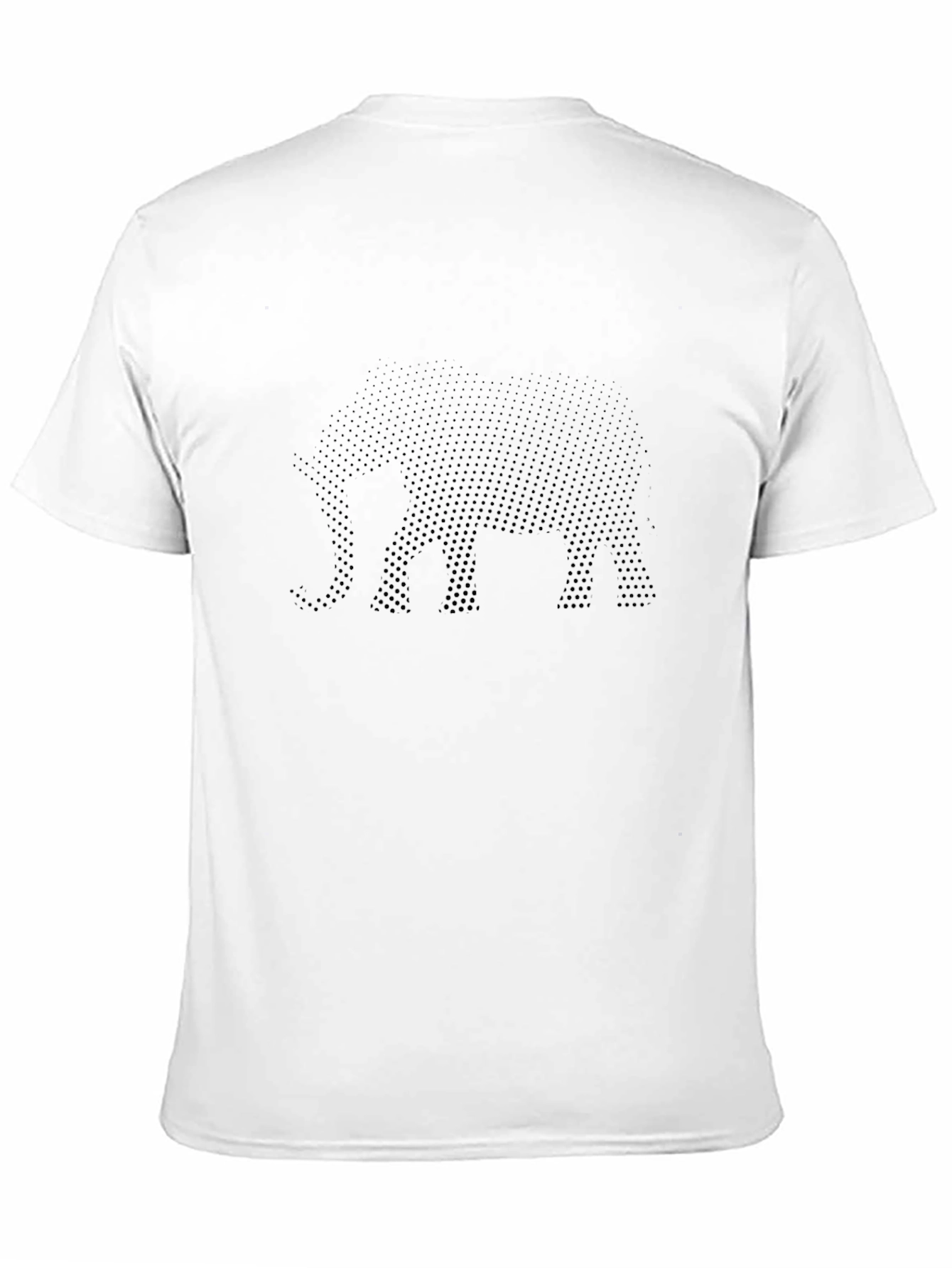 Mens Black Tee with Elephant Design