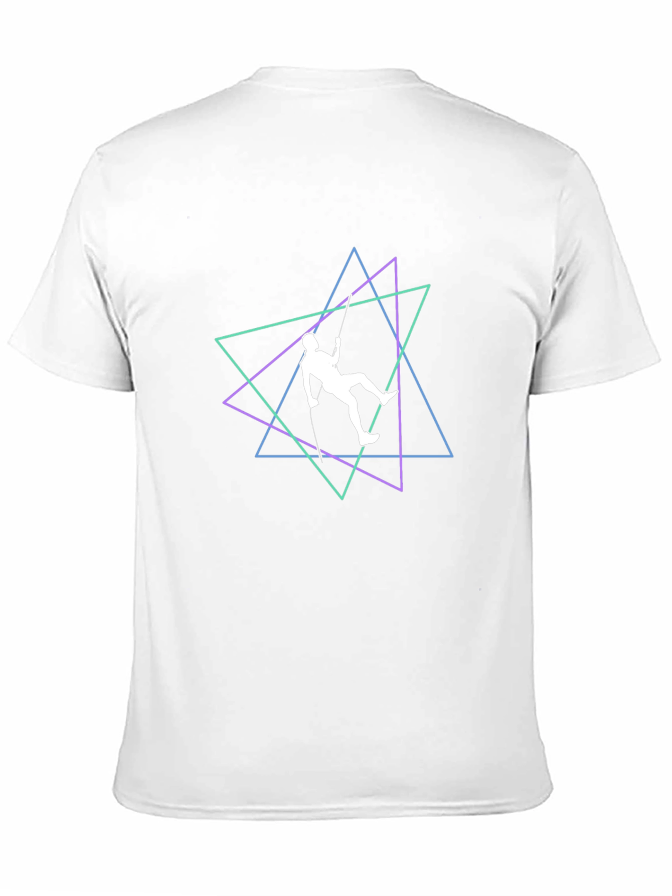 Climbing Triangle Graphic Tee - Black