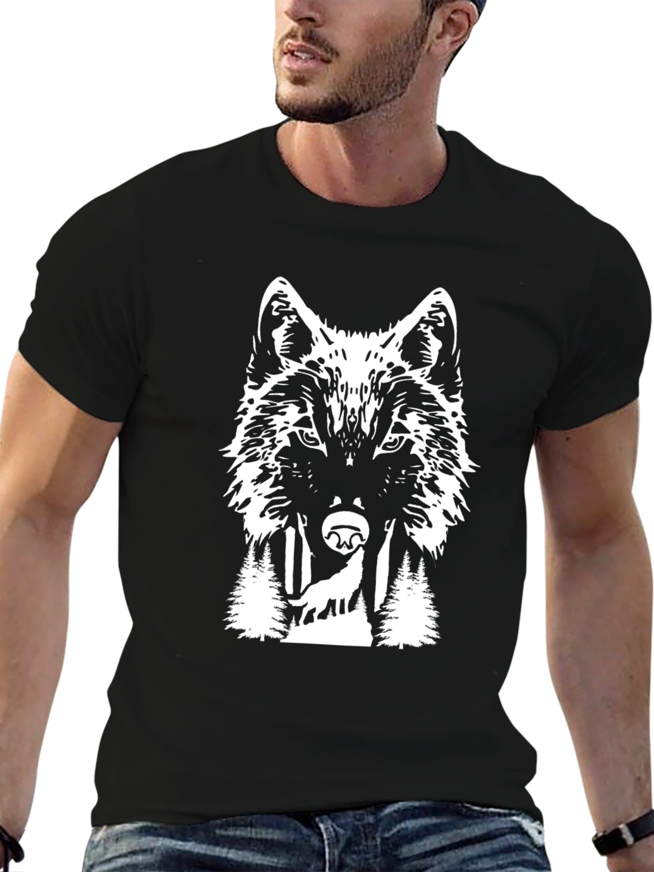 Wolf Graphic Tee - Wilderness Design T-Shirt