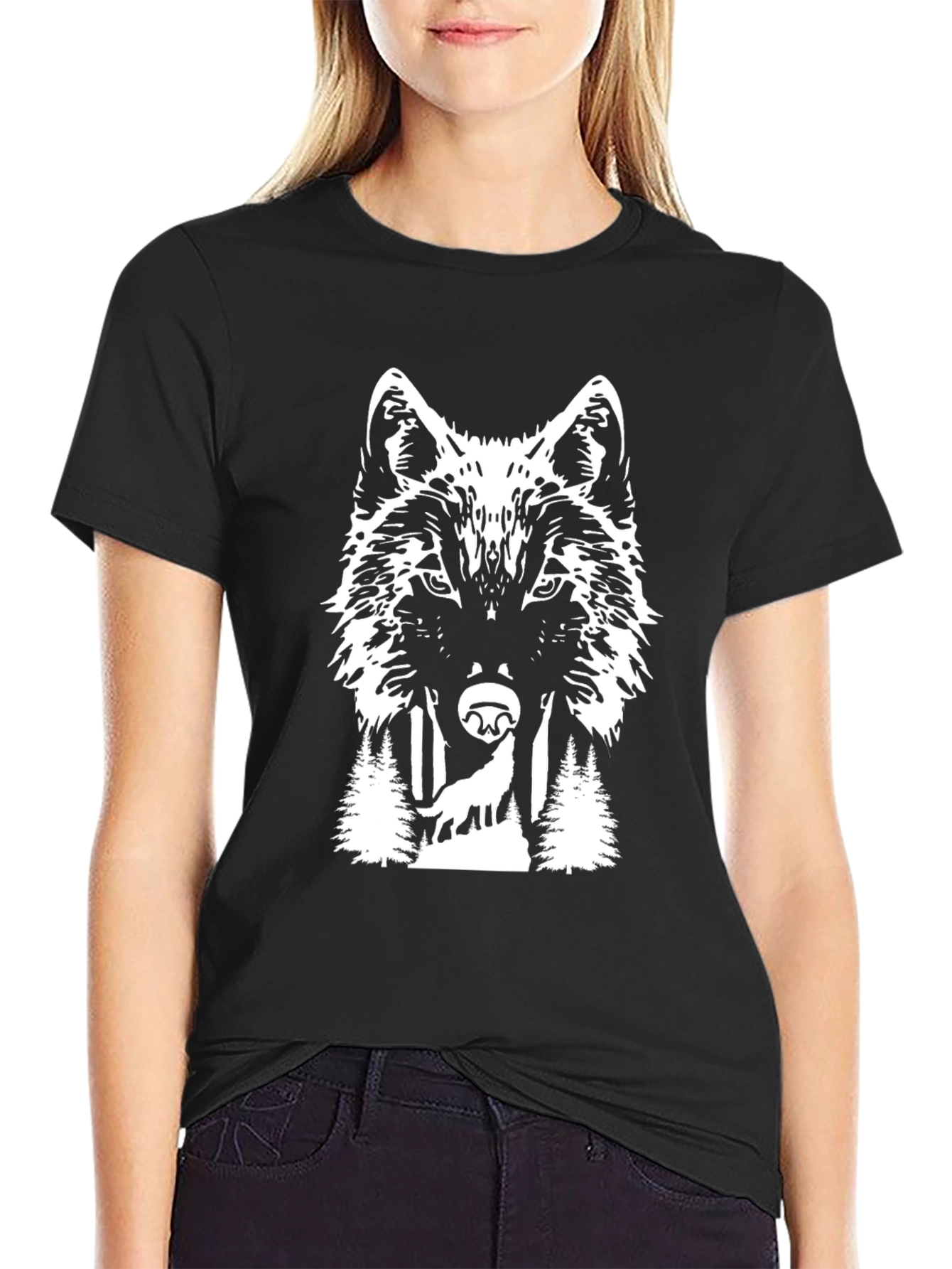 Wolf Graphic Tee - Wilderness Design T-Shirt