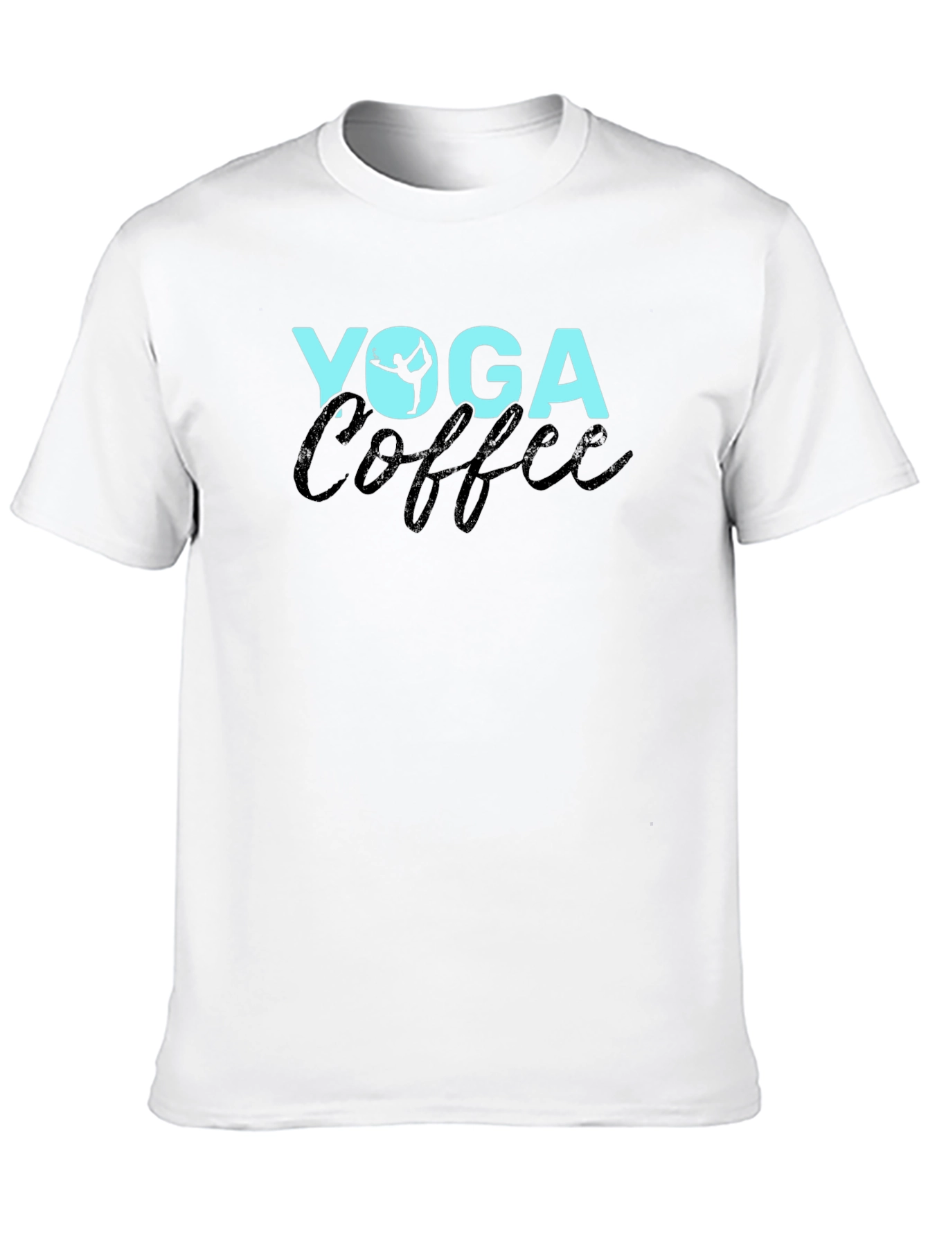 Yoga Coffee Graphic Tee - Unisex Black T-Shirt