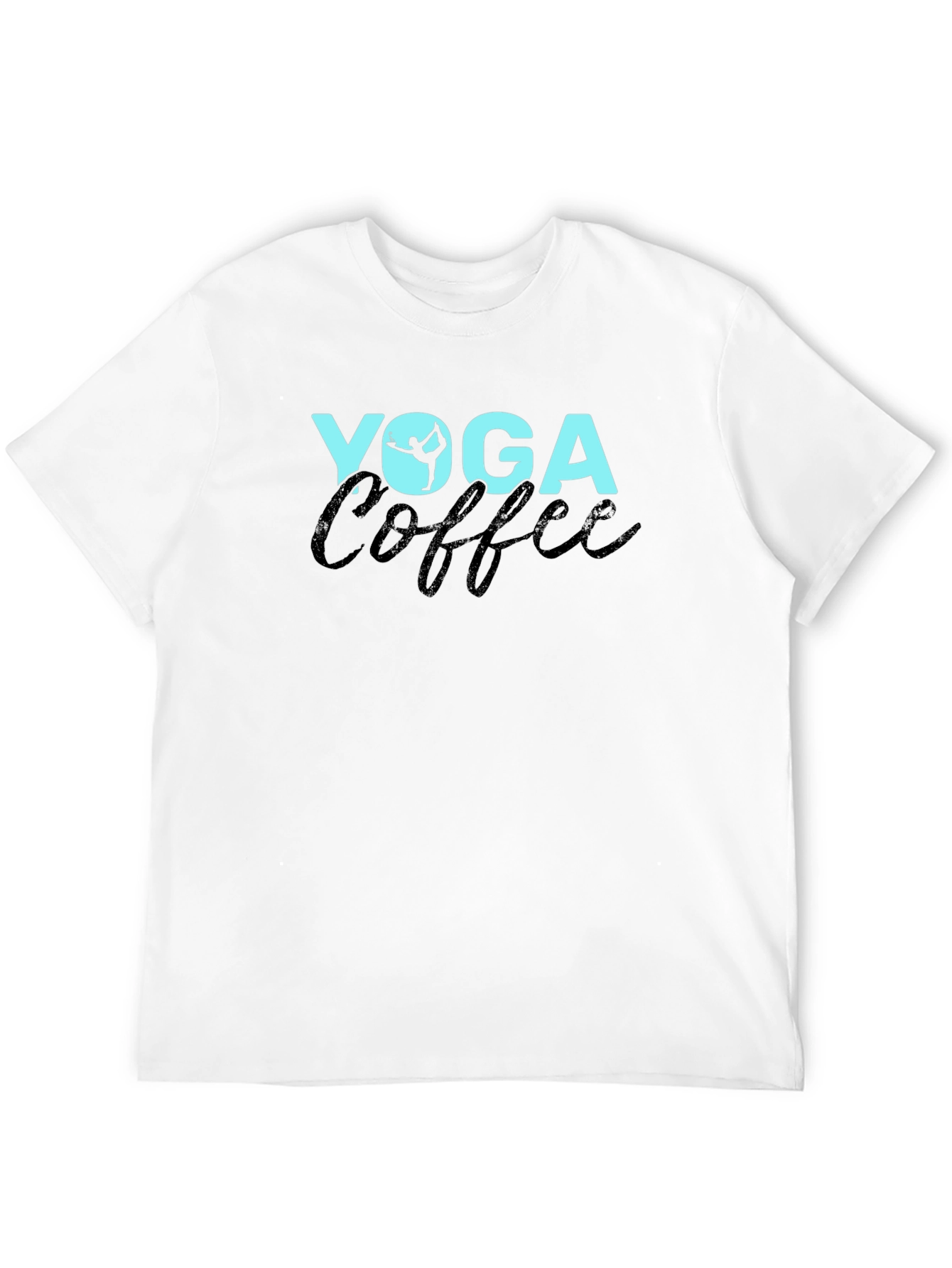 Yoga Coffee Graphic Tee - Unisex Black T-Shirt
